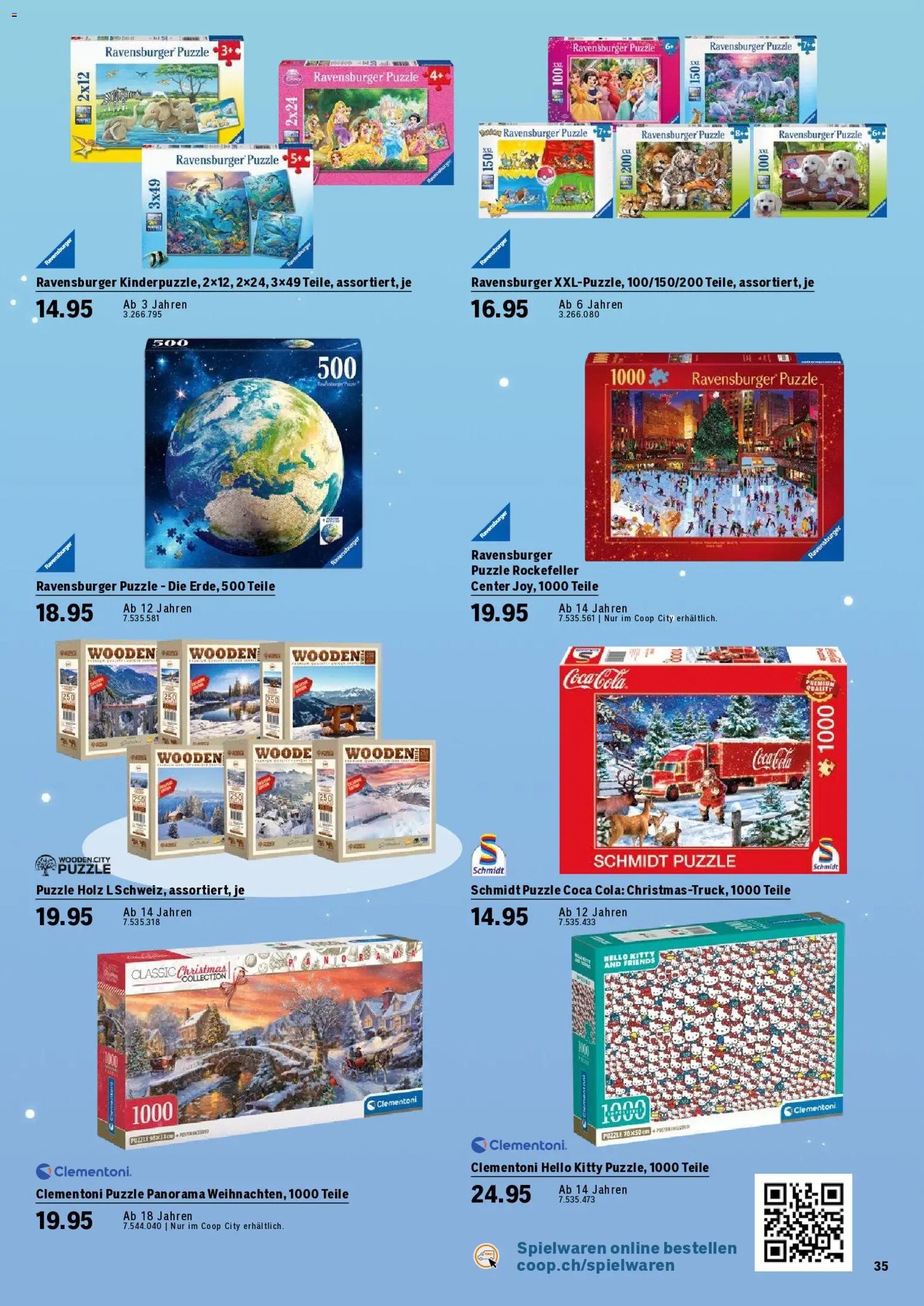 Coop City aktionen Spielwarenkatalog