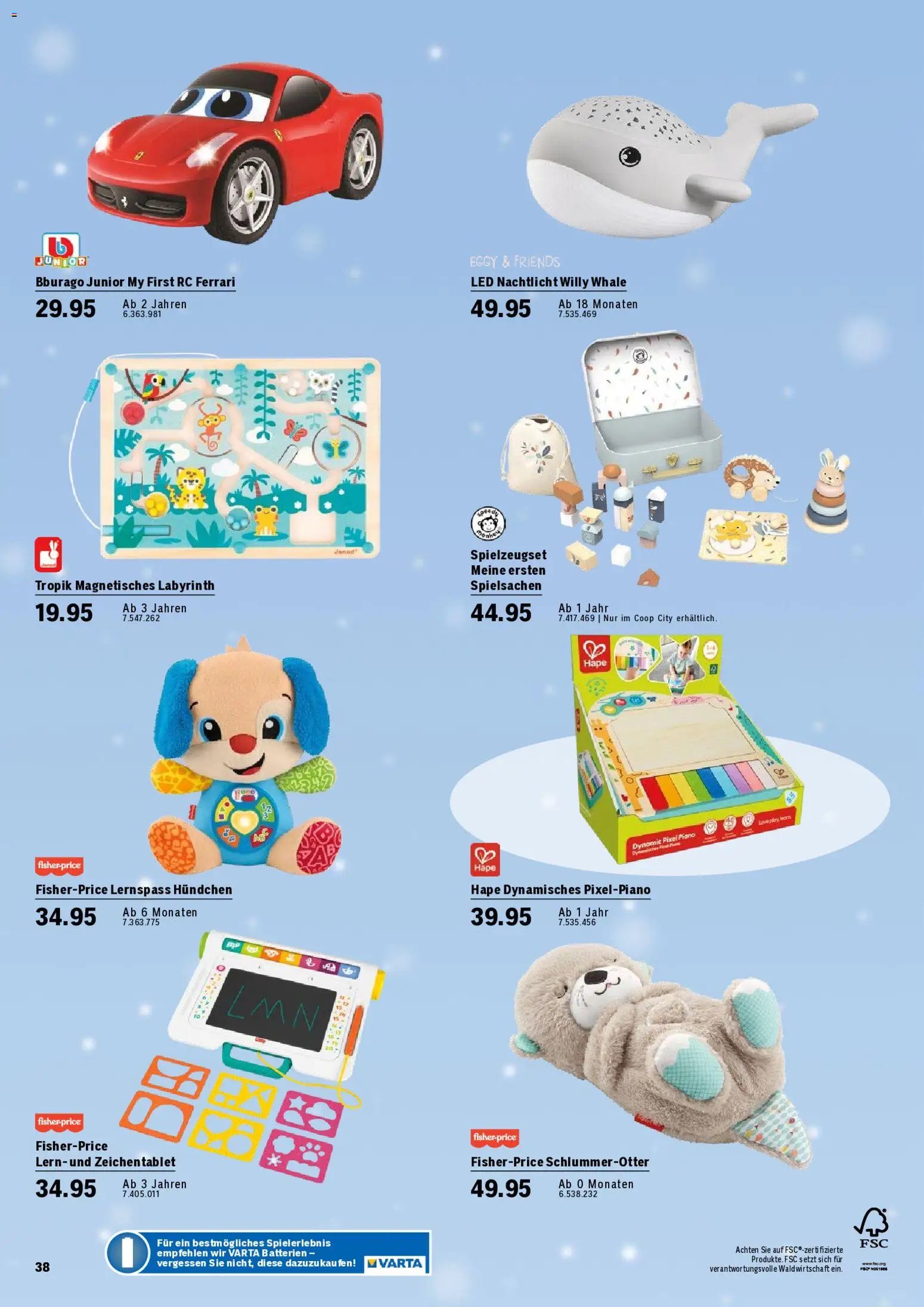 Coop City aktionen Spielwarenkatalog