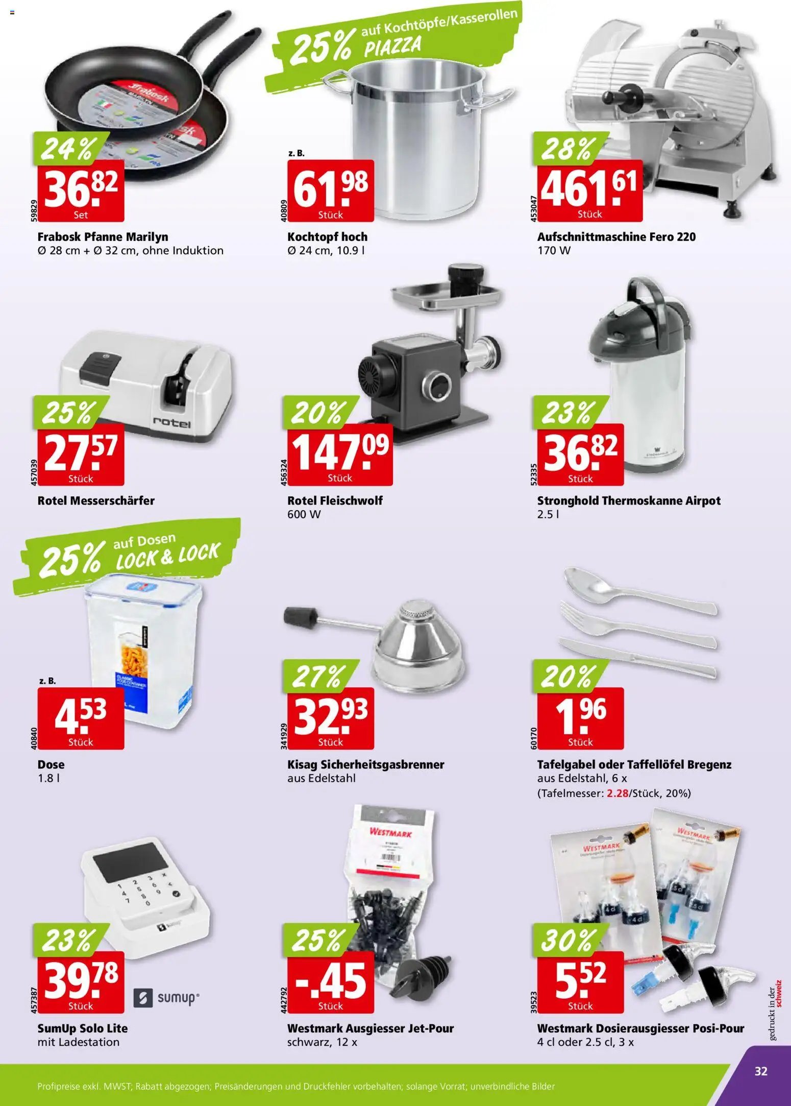 Aligro Aktionen Schlieren, Gossau SG, Frauenfeld, Rapperswil-Jona, Sargans, Bern, Brüttisellen, Pratteln, Emmen, Spreitenbach (2025-11-03 - 2025-11-08) | 32