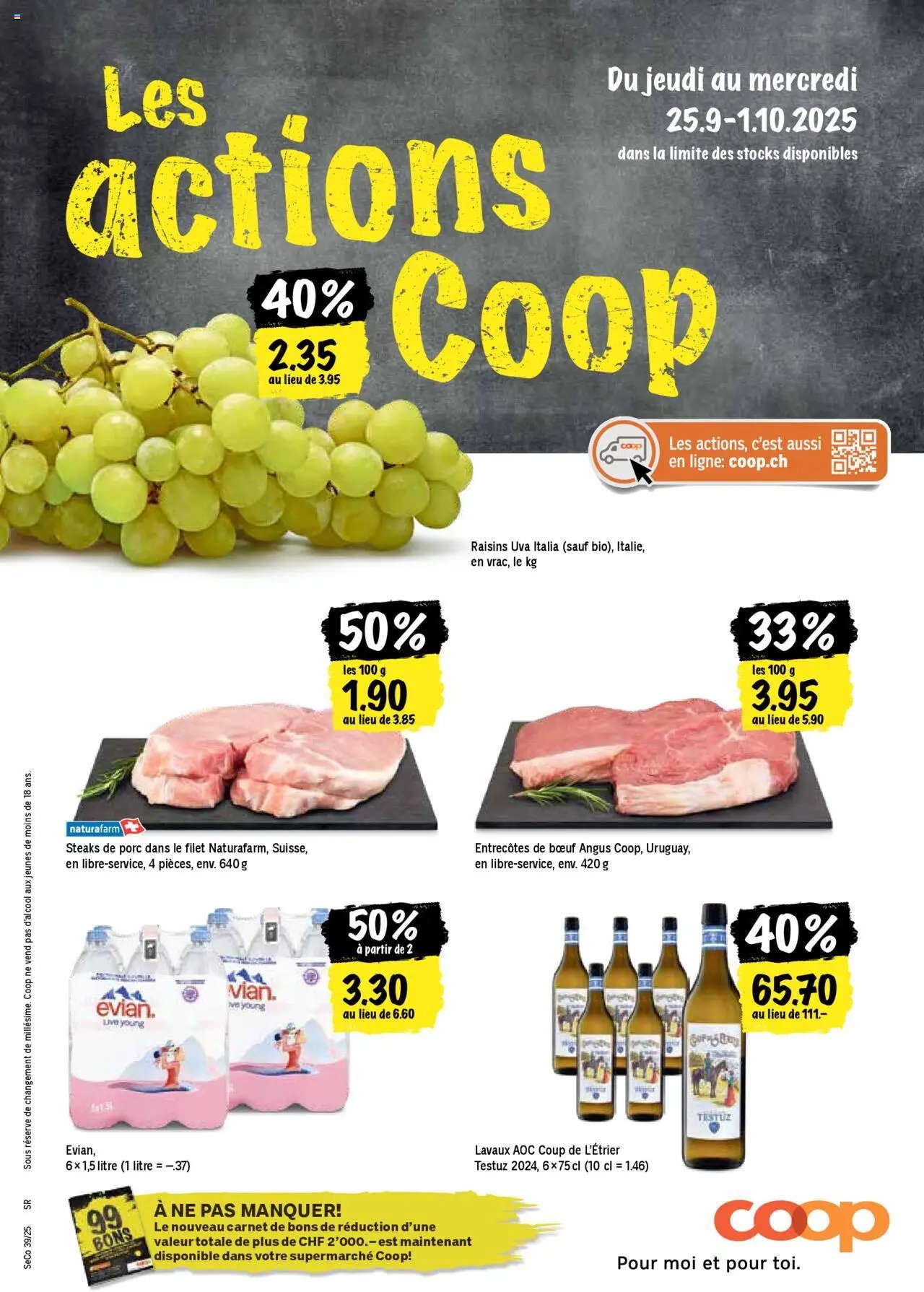 Coop - Les actions de la semaine (2025-09-25 - 2025-10-01)