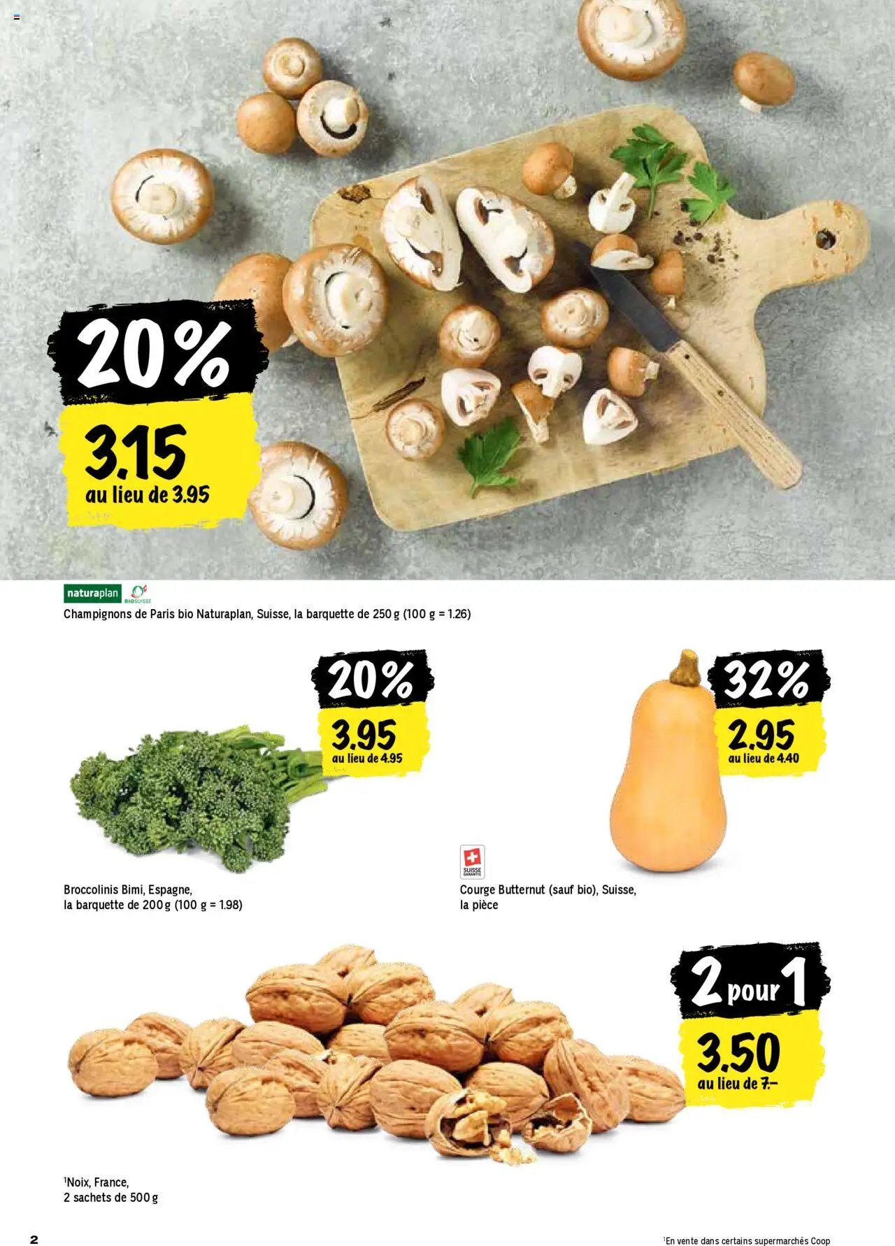 Coop - Les actions de la semaine (2025-09-25 - 2025-10-01)
