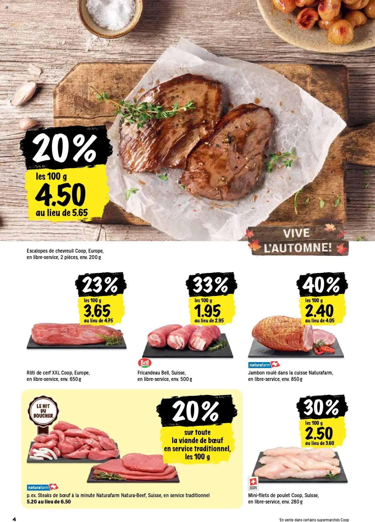 Coop - Les actions de la semaine (2025-09-25 - 2025-10-01)