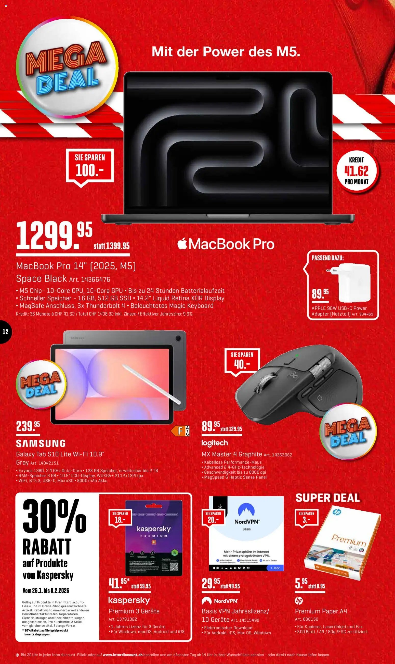 Interdiscount Aktionen (2026-01-26 - 2026-02-08) | 12