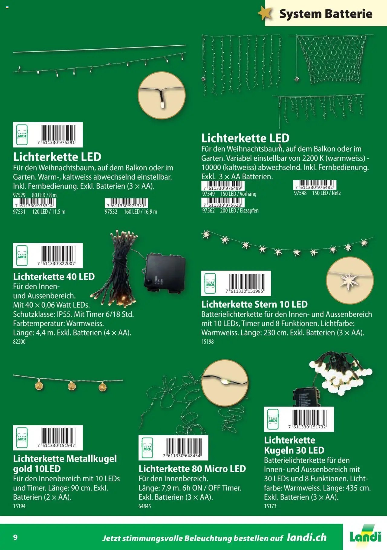 Landi Aktionen Weihnachtsbeleuchtung (2024-10-22 - 2025-12-31) | 9