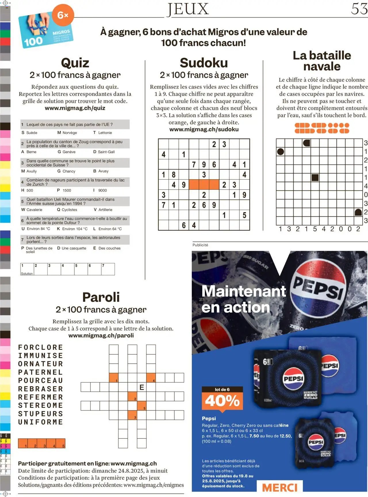 Migros - Magazin FR (2025-08-18 - 2025-08-24)