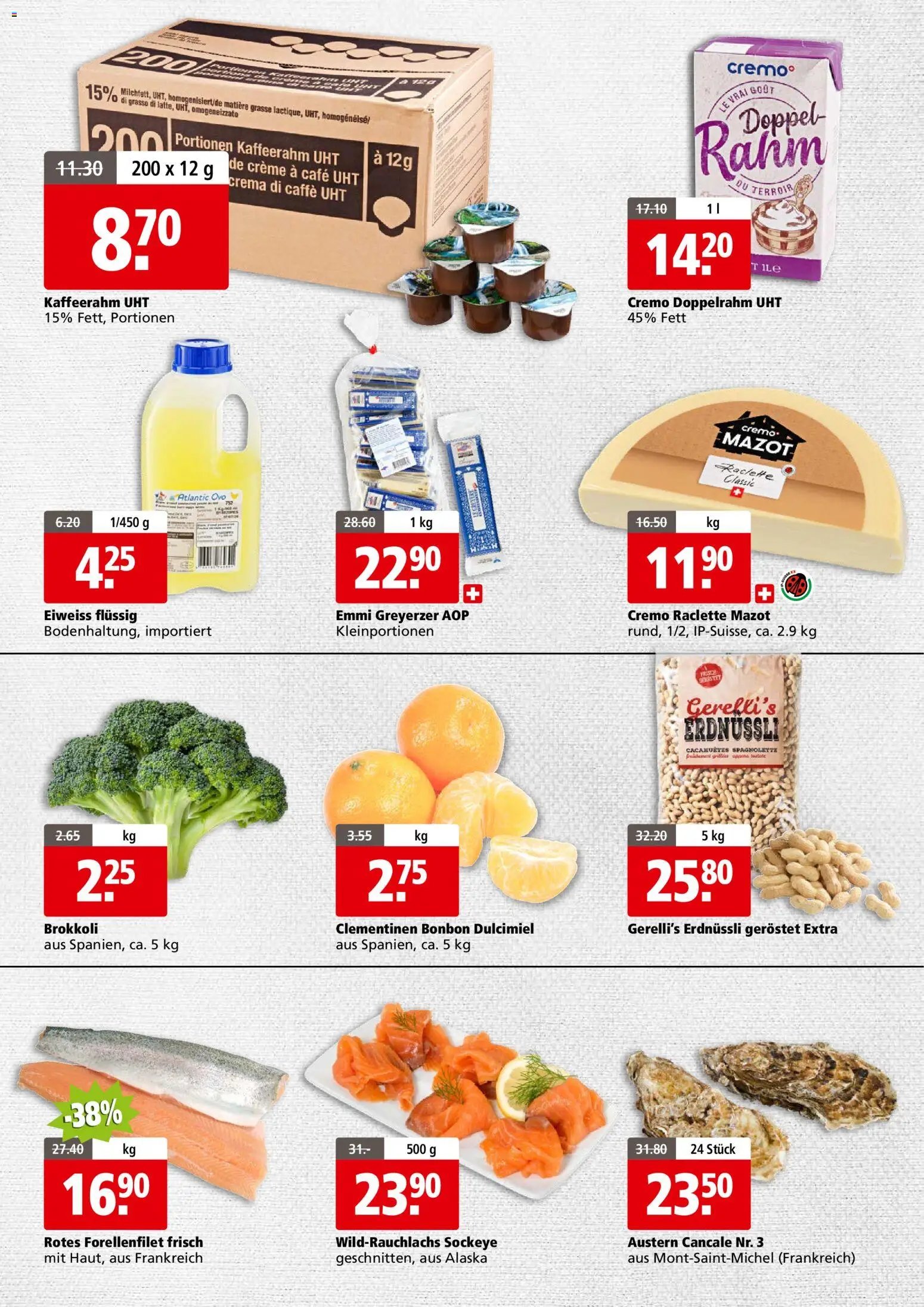 Aligro Aktionen Business Chavannes, Matran, Genf, Sitten (2025-12-01 - 2025-12-06) | 2