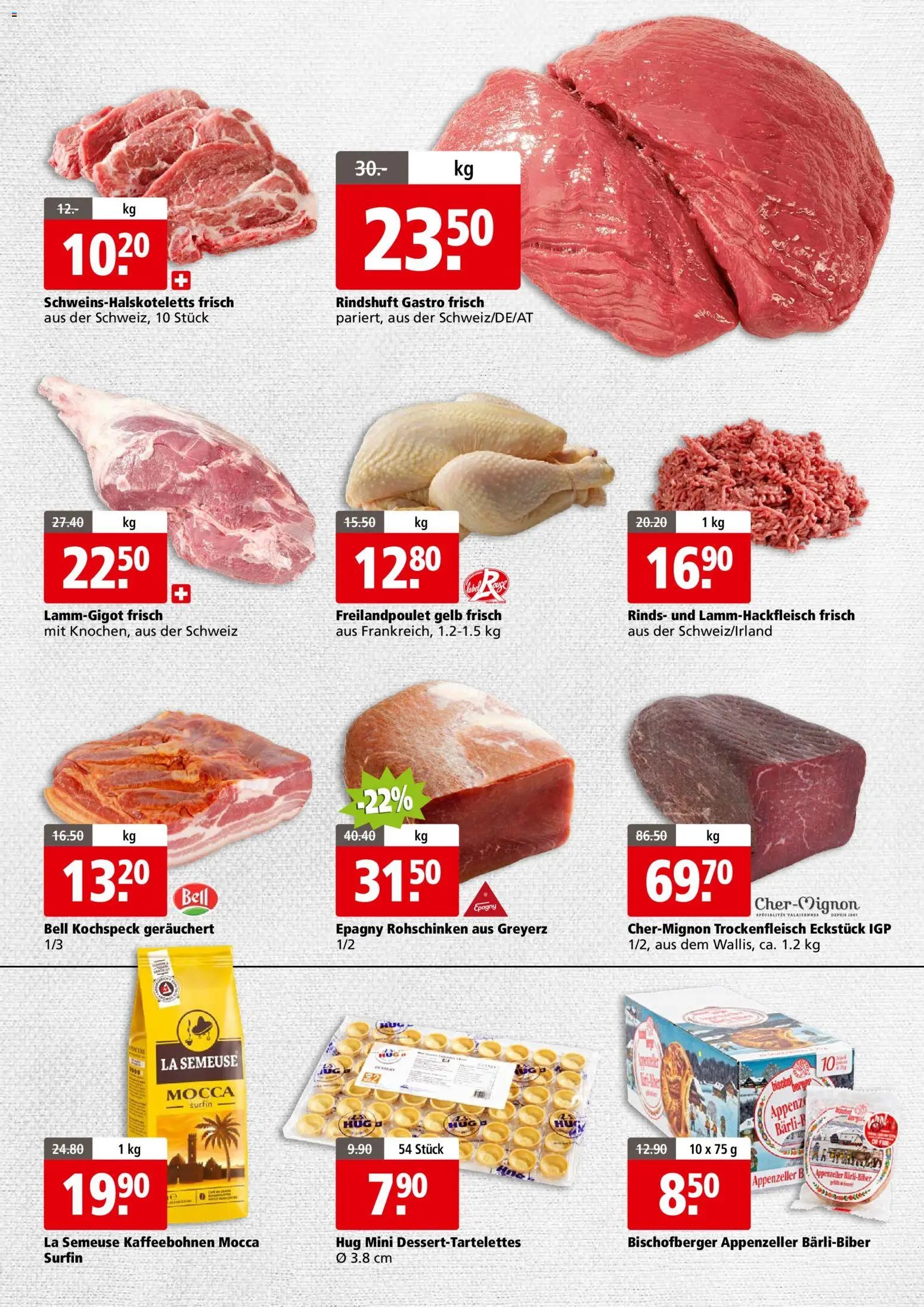 Aligro Aktionen Business Chavannes, Matran, Genf, Sitten (2025-12-01 - 2025-12-06) | 3