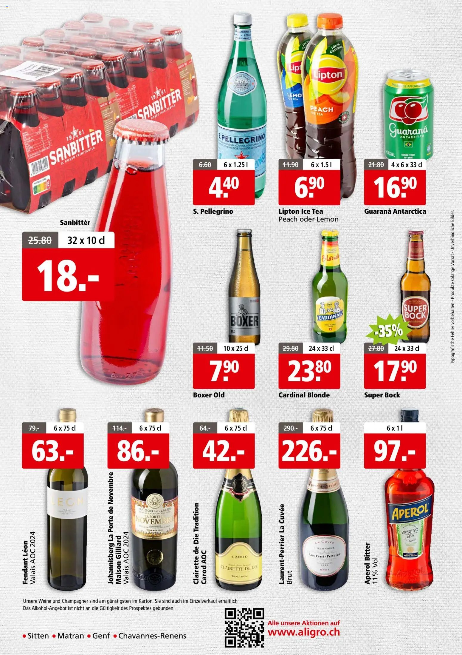 Aligro Aktionen Business Chavannes, Matran, Genf, Sitten (2025-12-01 - 2025-12-06) | 4