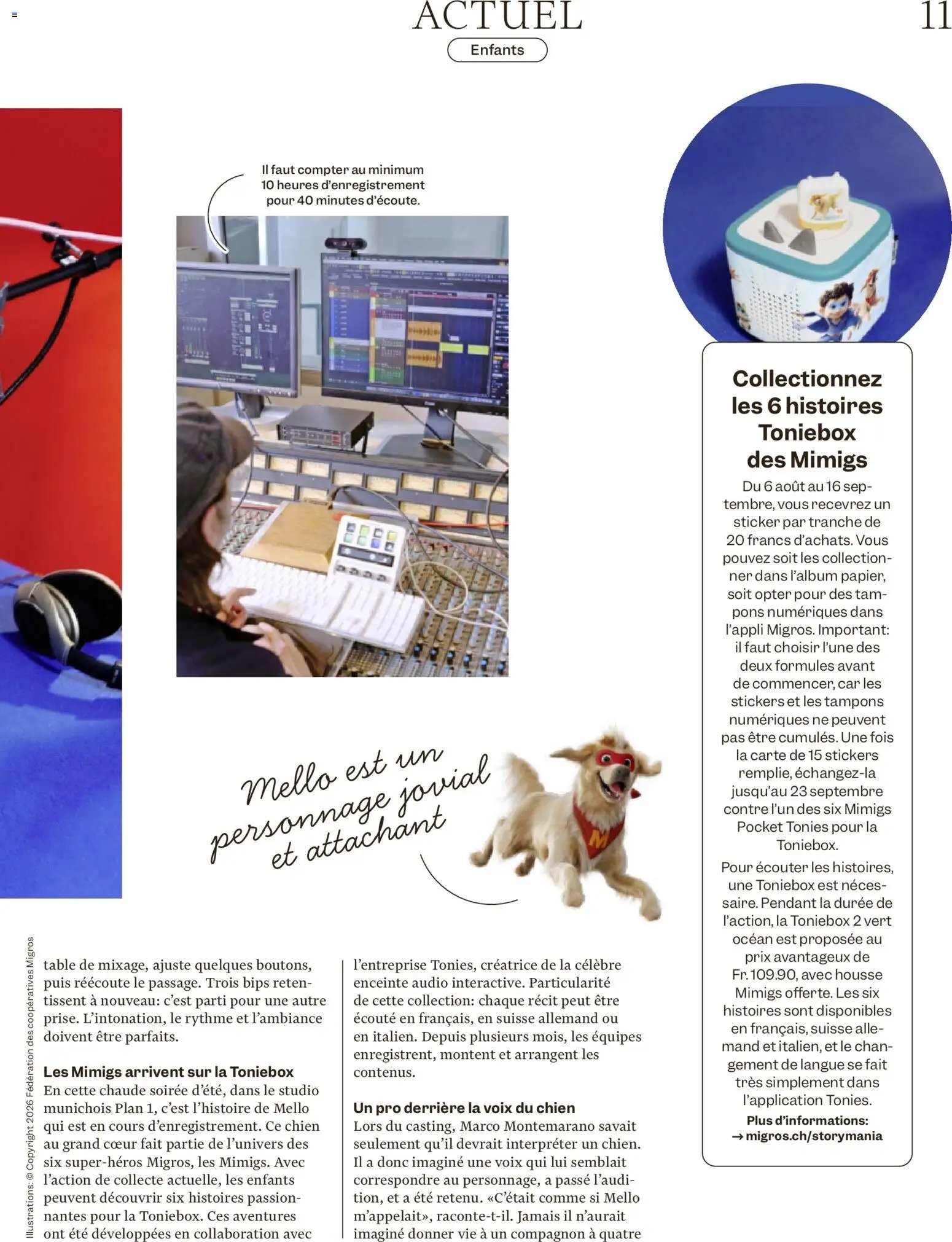 Migros aktionen Magazine FR