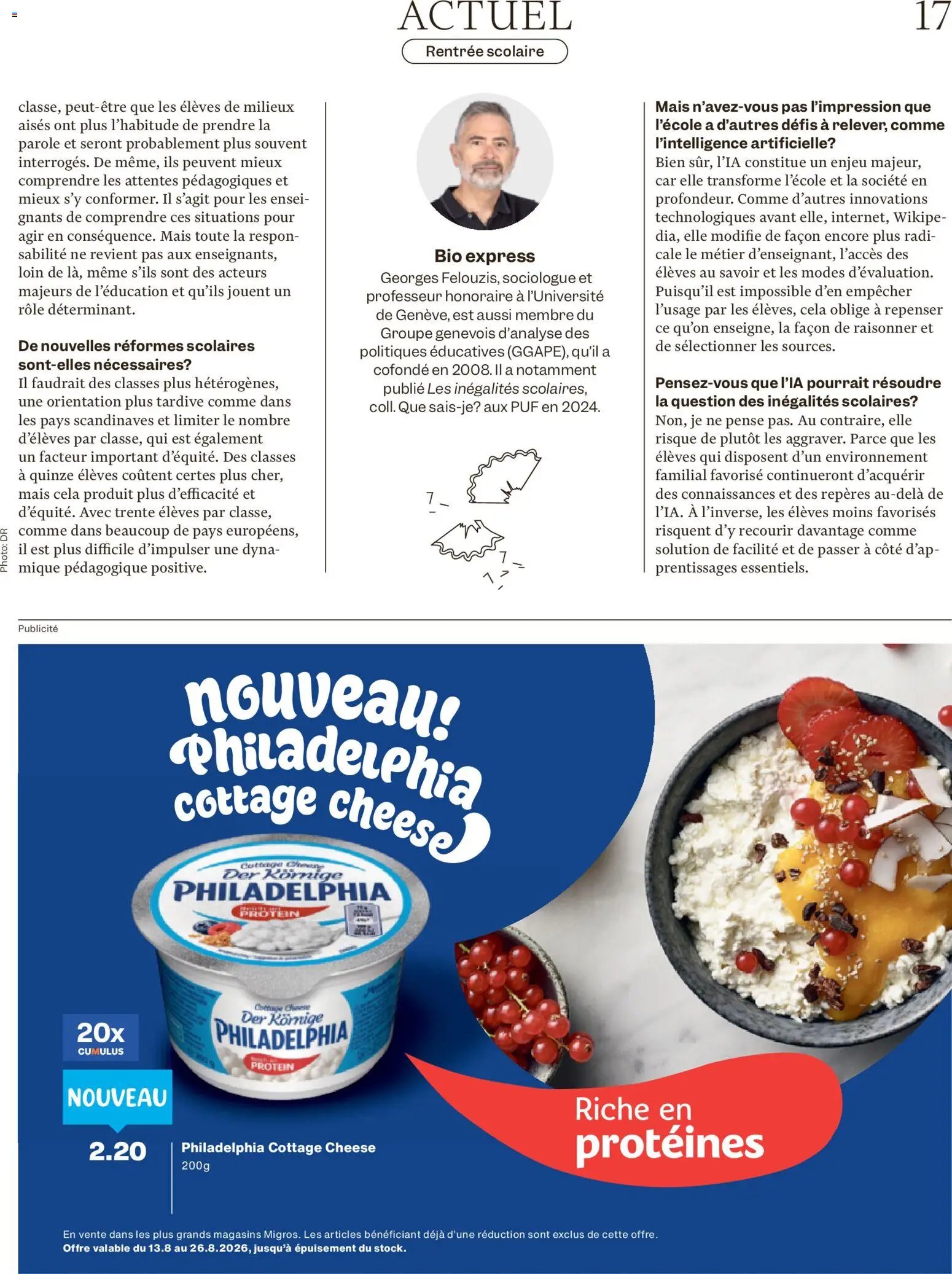 Migros aktionen Magazine FR