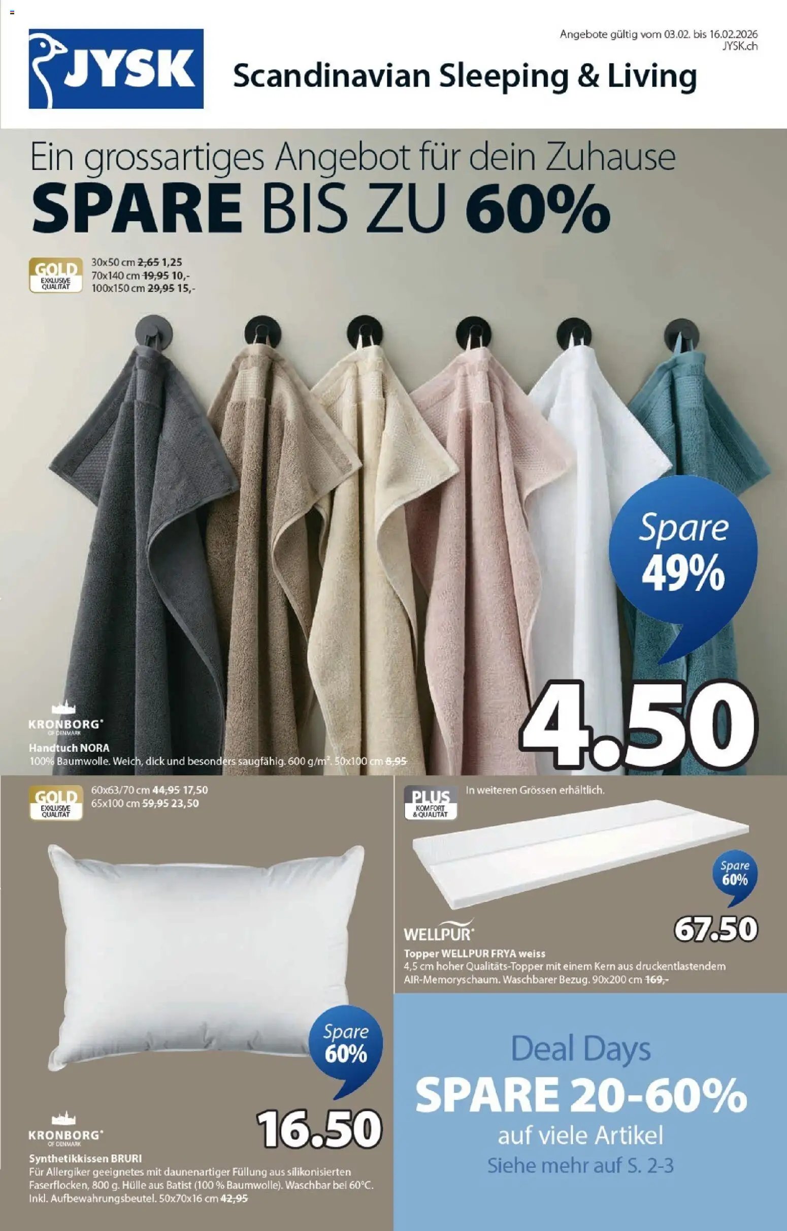JYSK Aktionen (2026-02-03 - 2026-02-16)