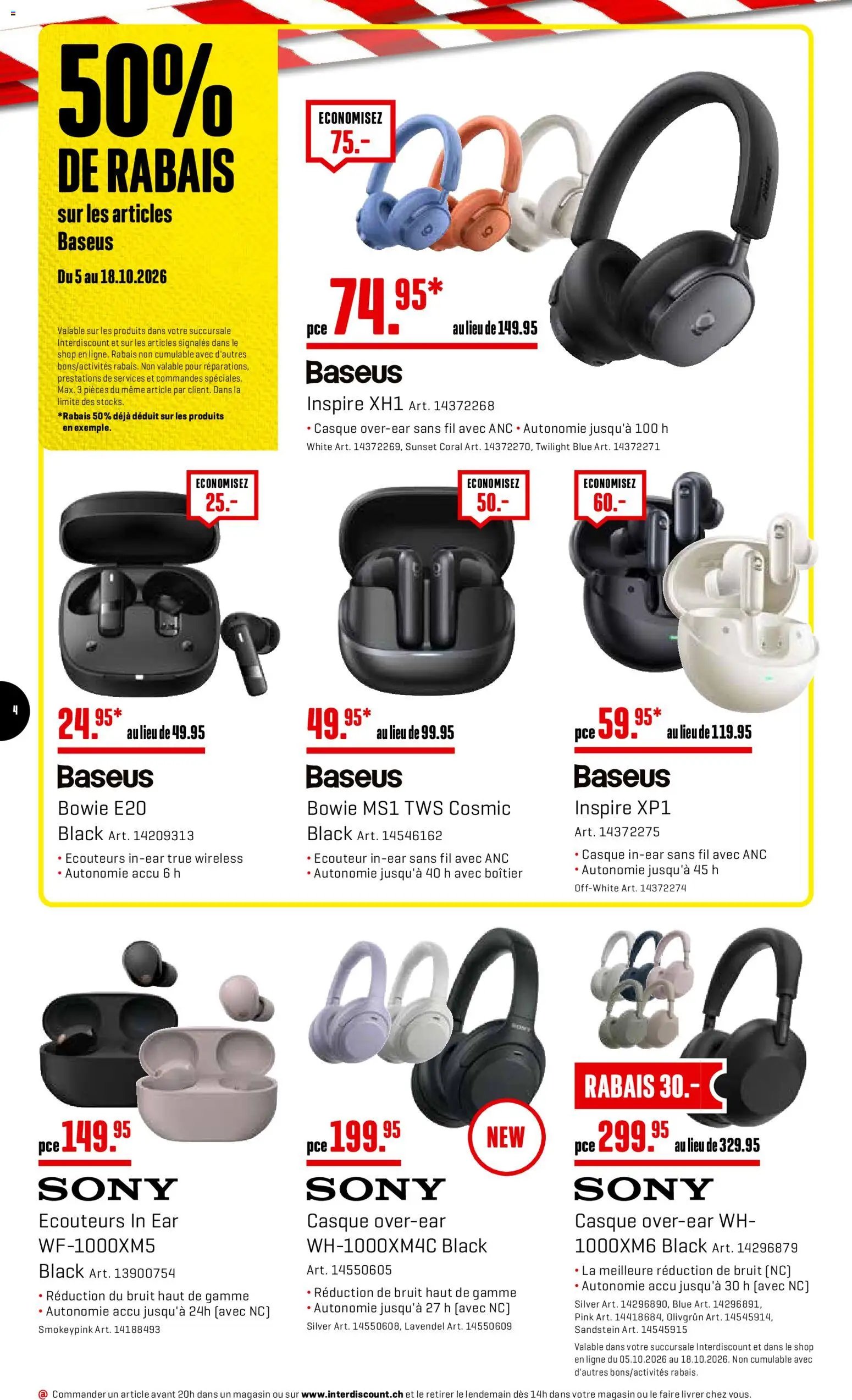 Interdiscount aktionen FR