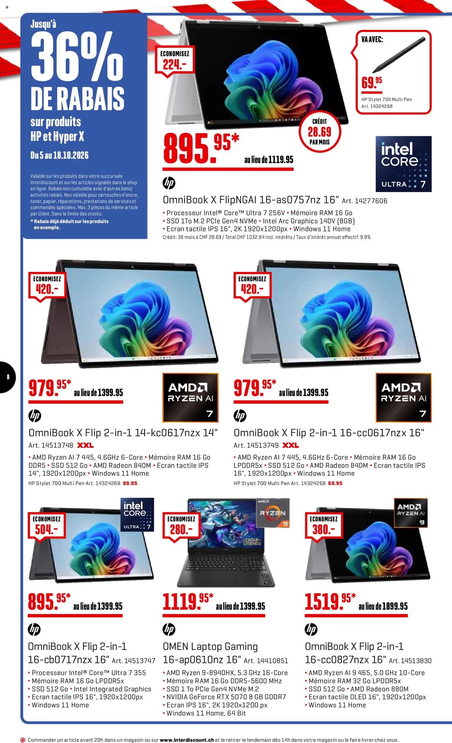 Interdiscount aktionen FR