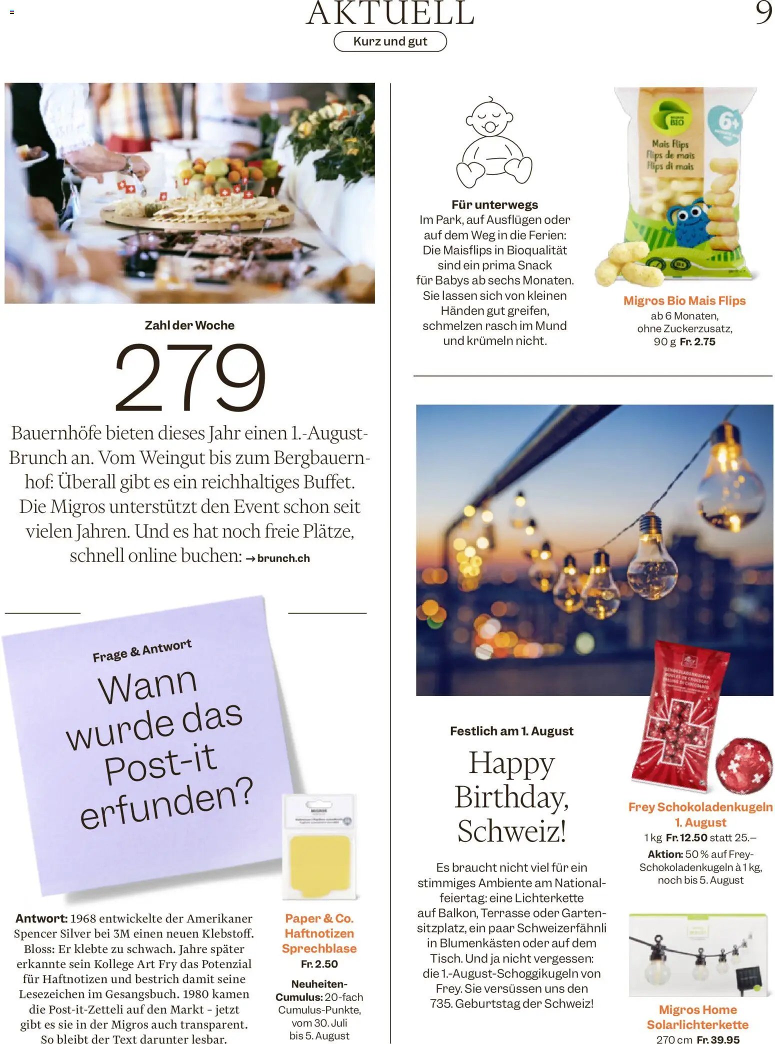 Migros aktionen Magazin