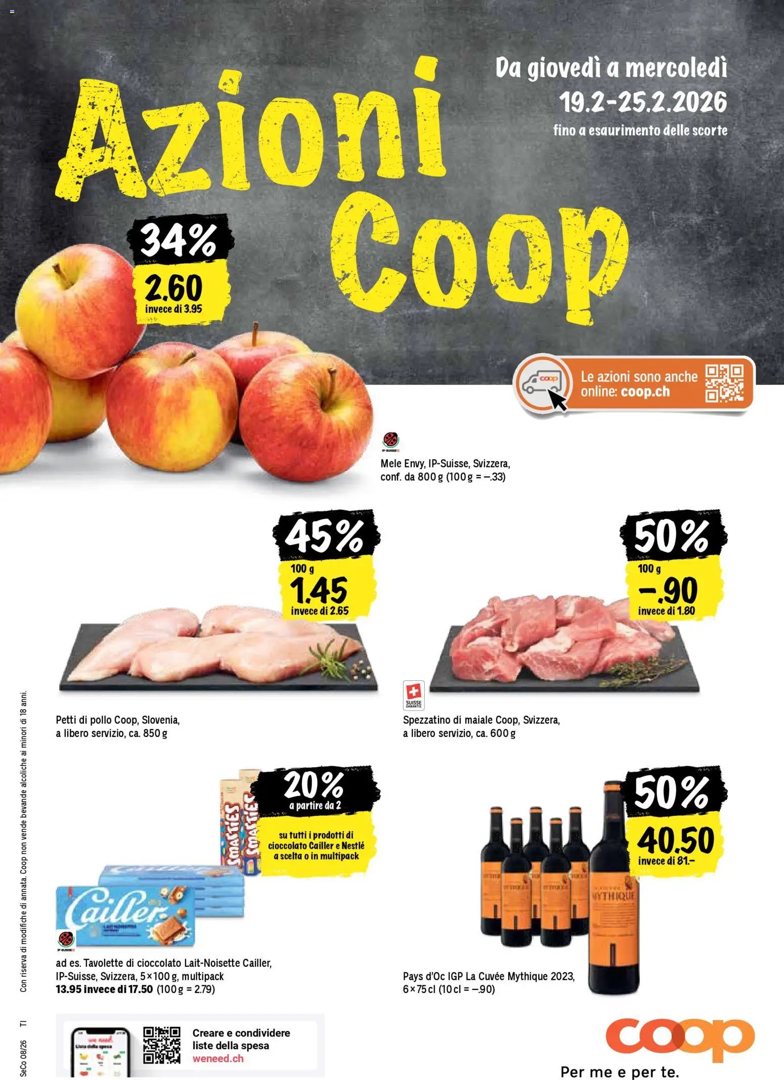 Coop - Una settimana di azioni (2026-02-19 - 2026-02-25)