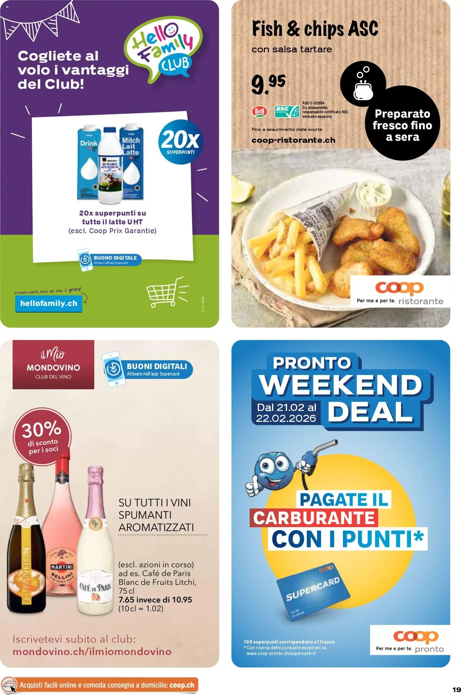Coop - Una settimana di azioni (2026-02-19 - 2026-02-25)