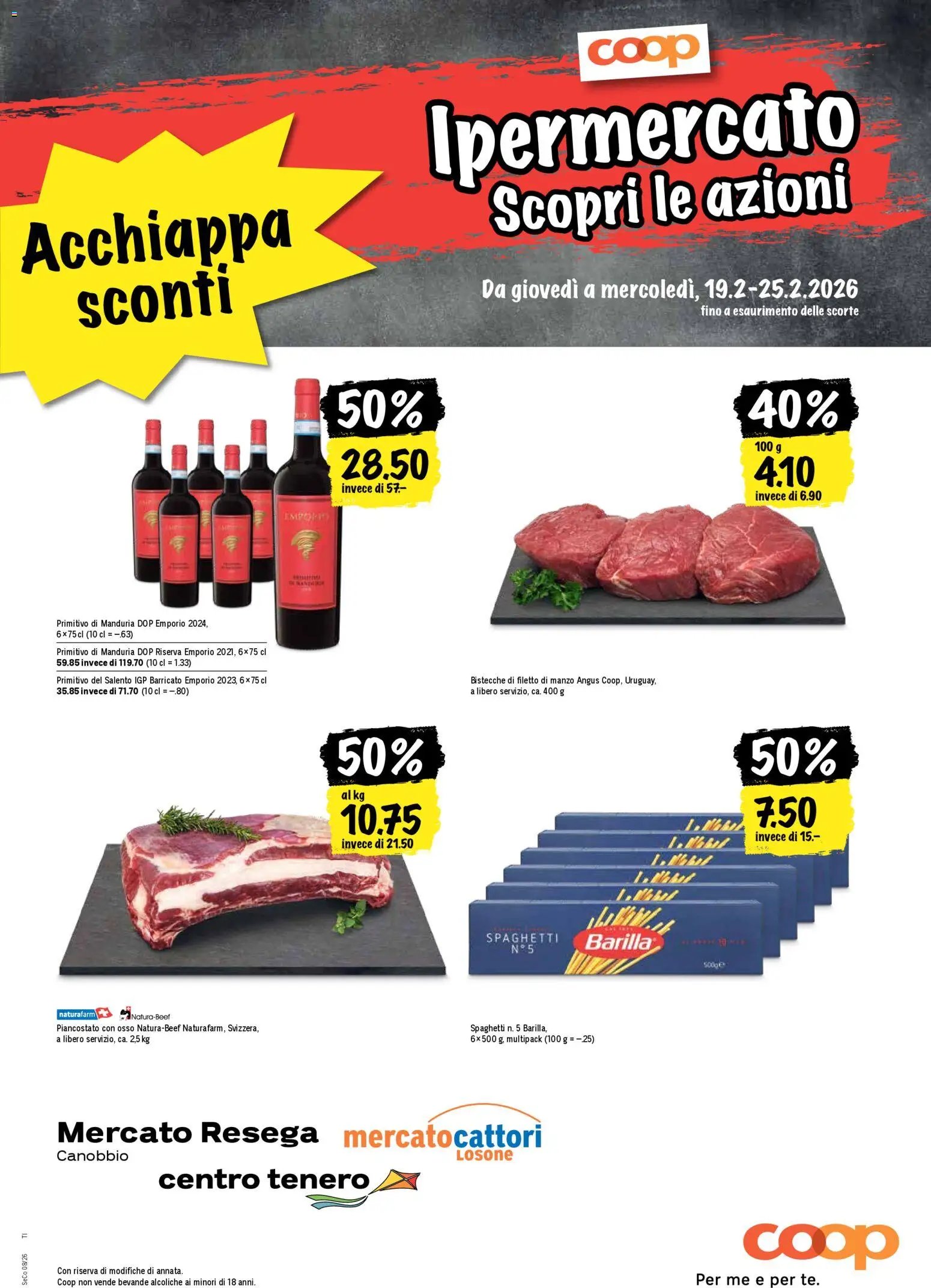 Coop - Una settimana di azioni (2026-02-19 - 2026-02-25)