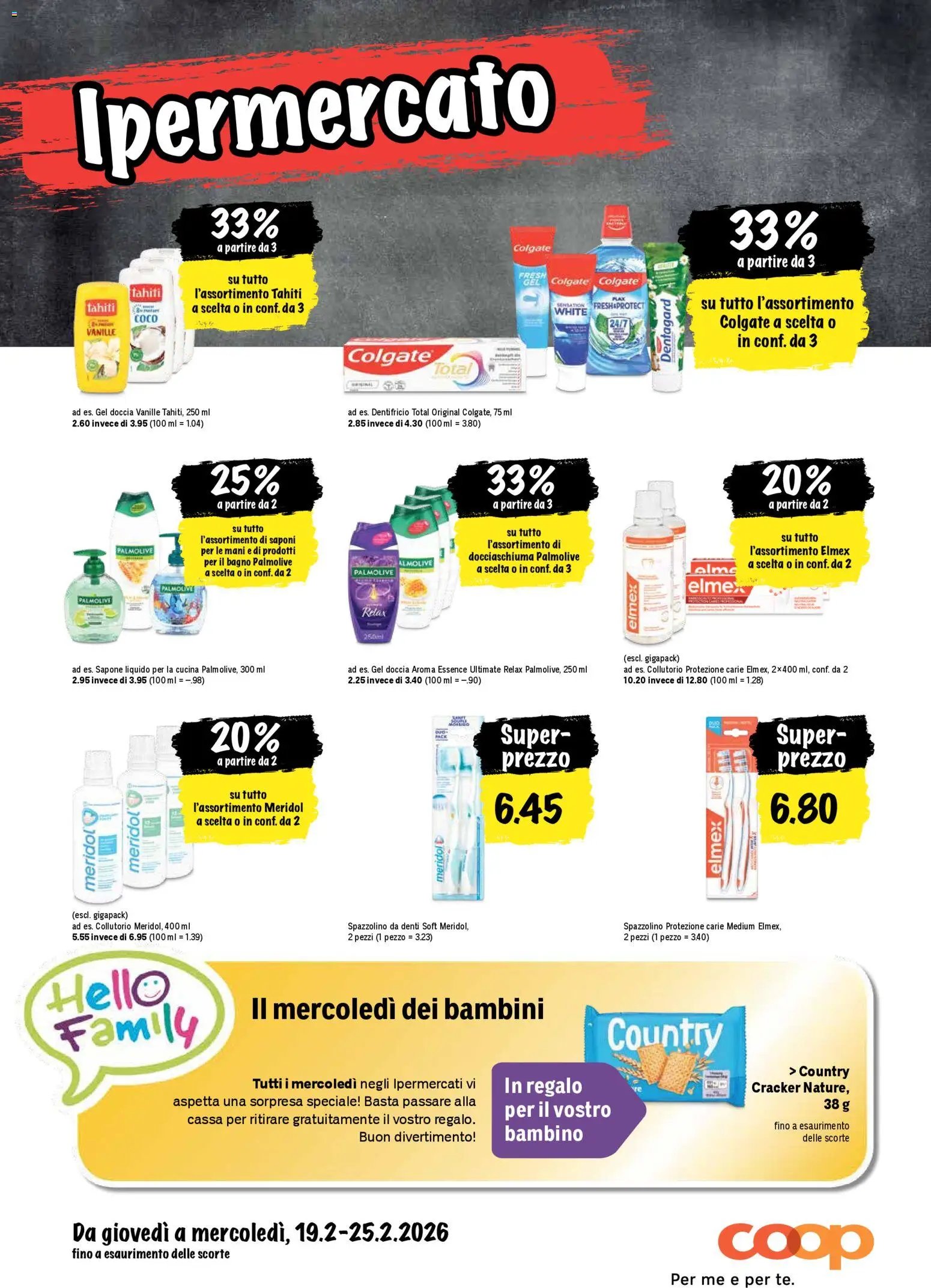 Coop - Una settimana di azioni (2026-02-19 - 2026-02-25)