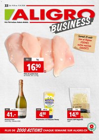 Aligro aktionen Business Chavannes, Matran, Genève, Sion