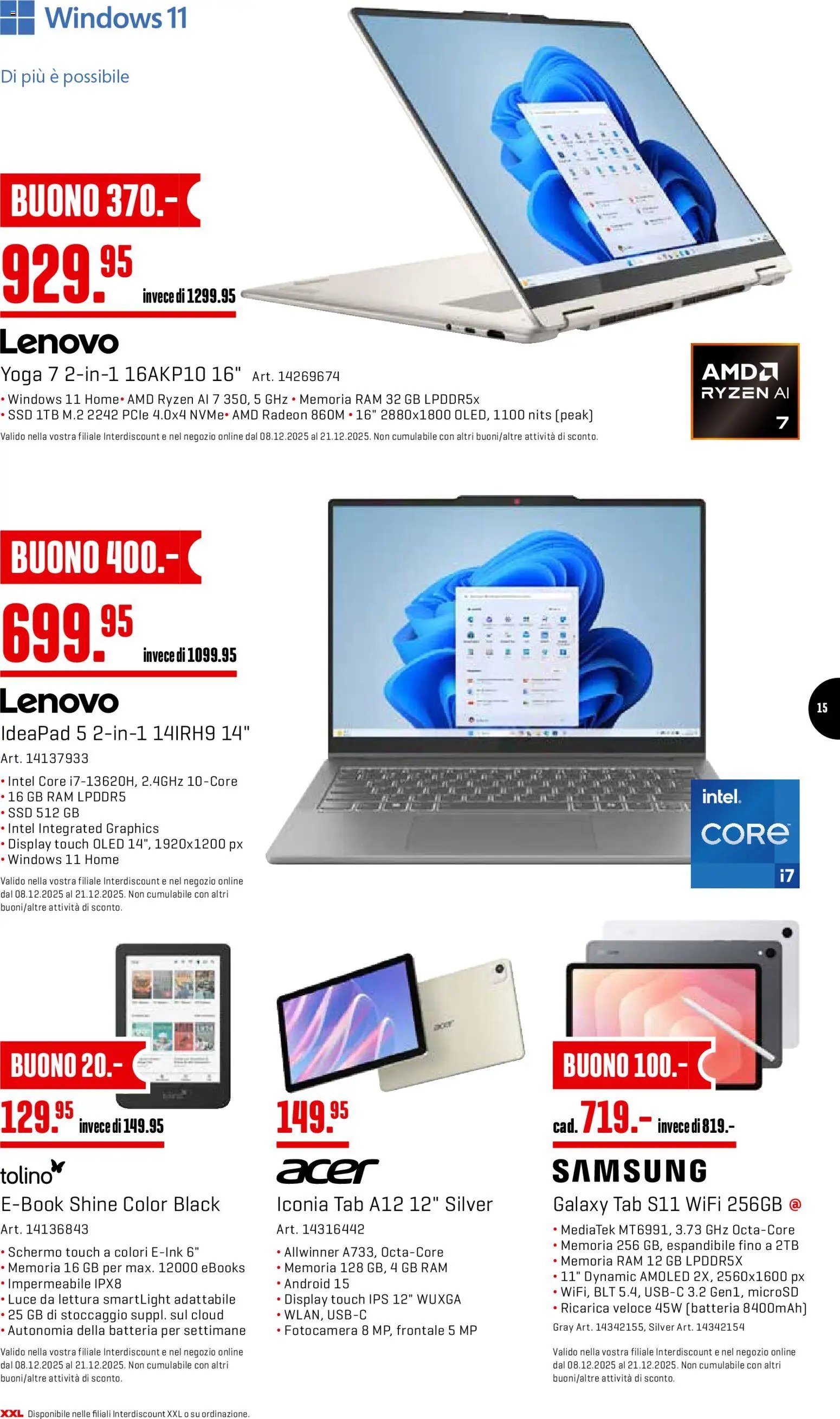 Interdiscount Aktionen Christmas IT (2025-12-15 - 2025-12-21)