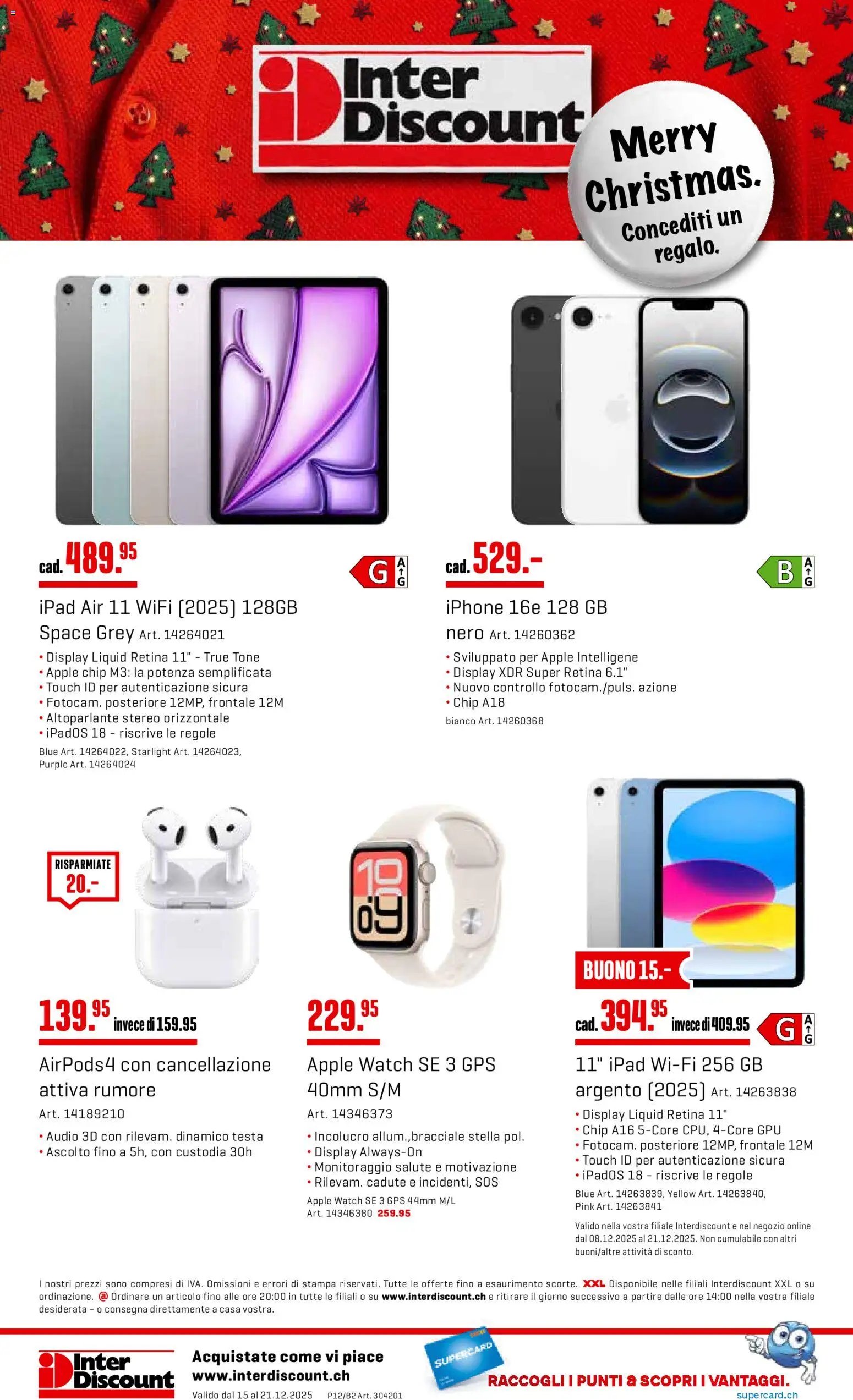 Interdiscount Aktionen Christmas IT (2025-12-15 - 2025-12-21)