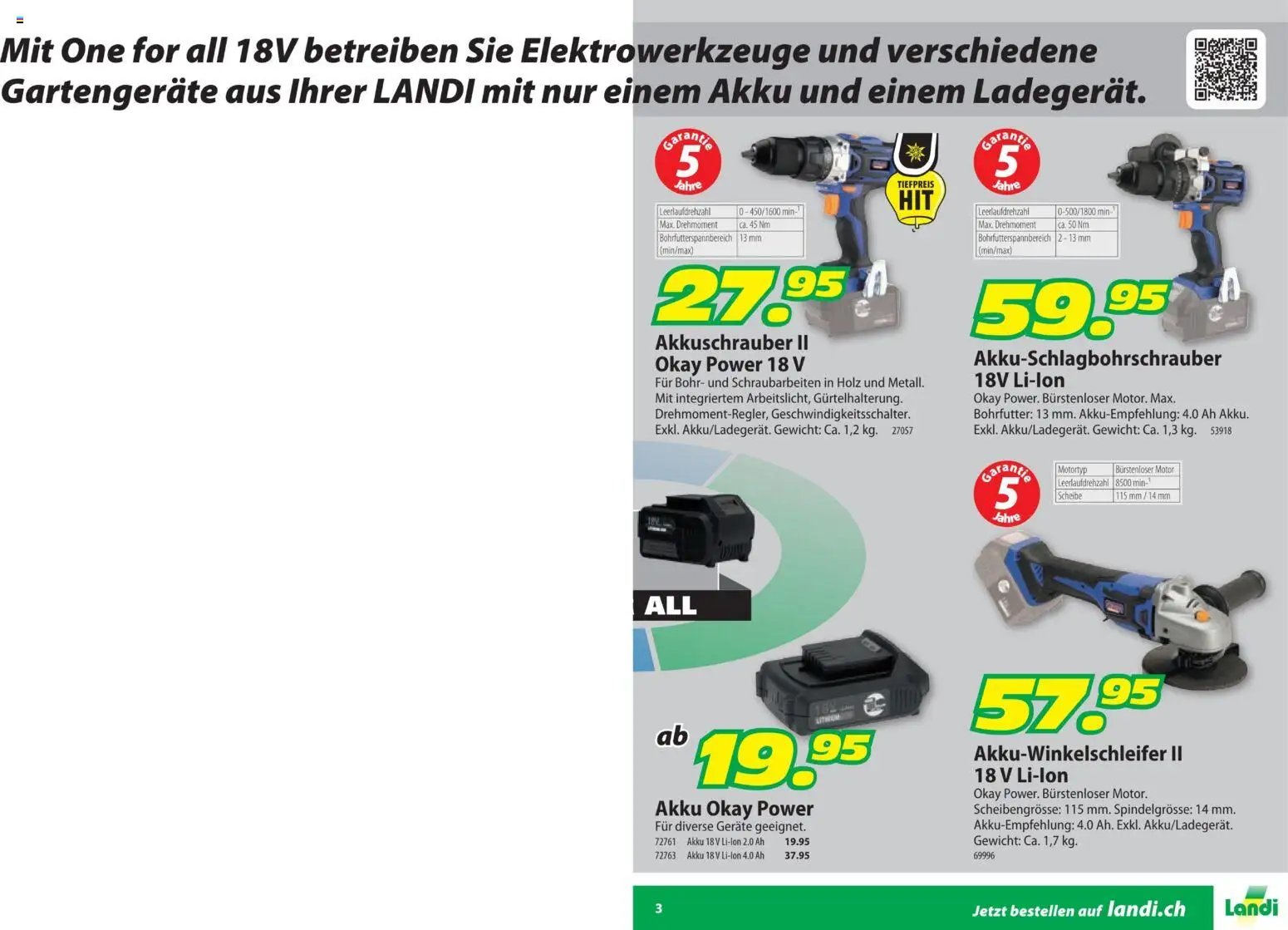 Landi Aktionen Heimwerker (2026-01-30 - 2026-06-30)