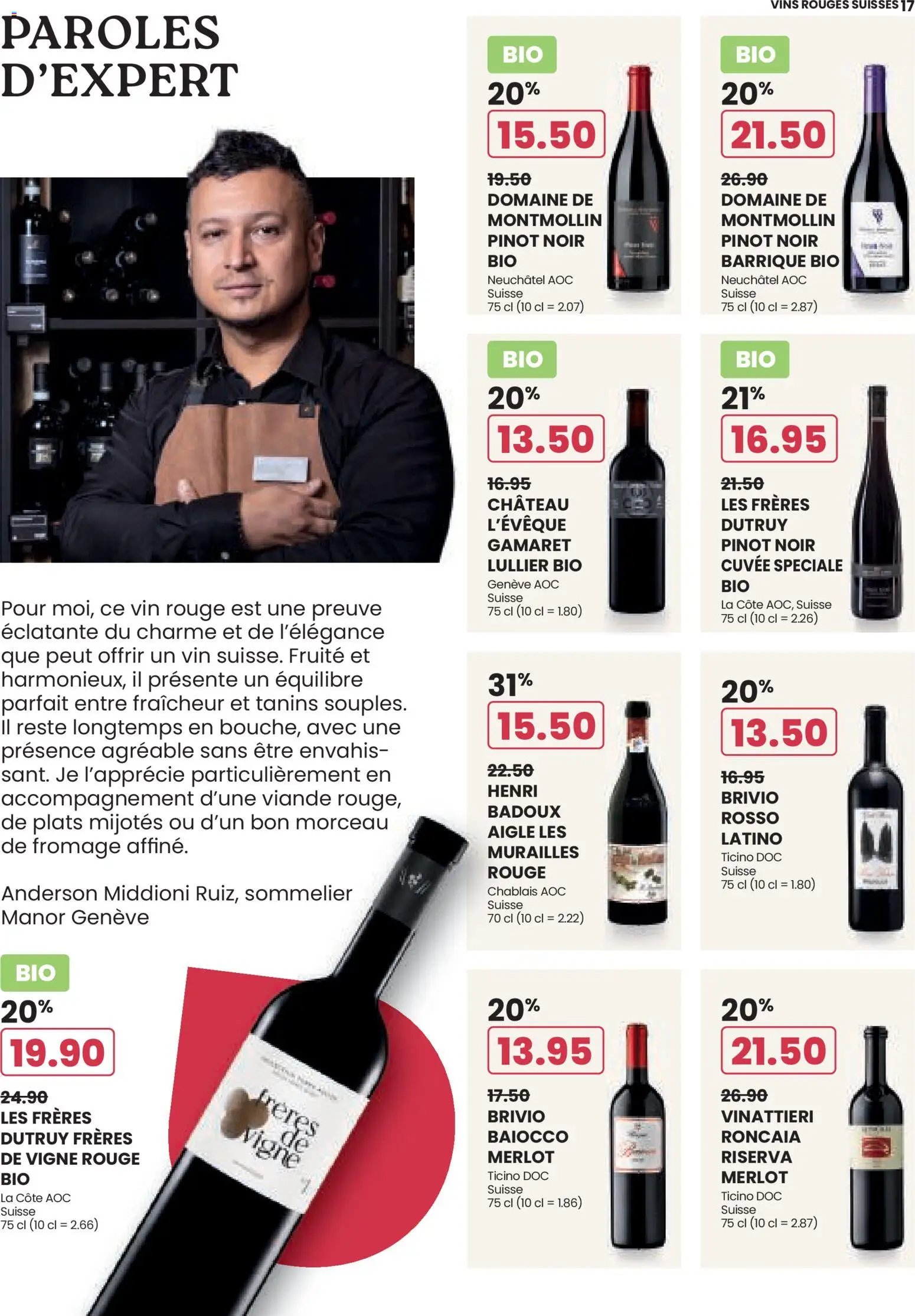 Manor aktionen Wine FR