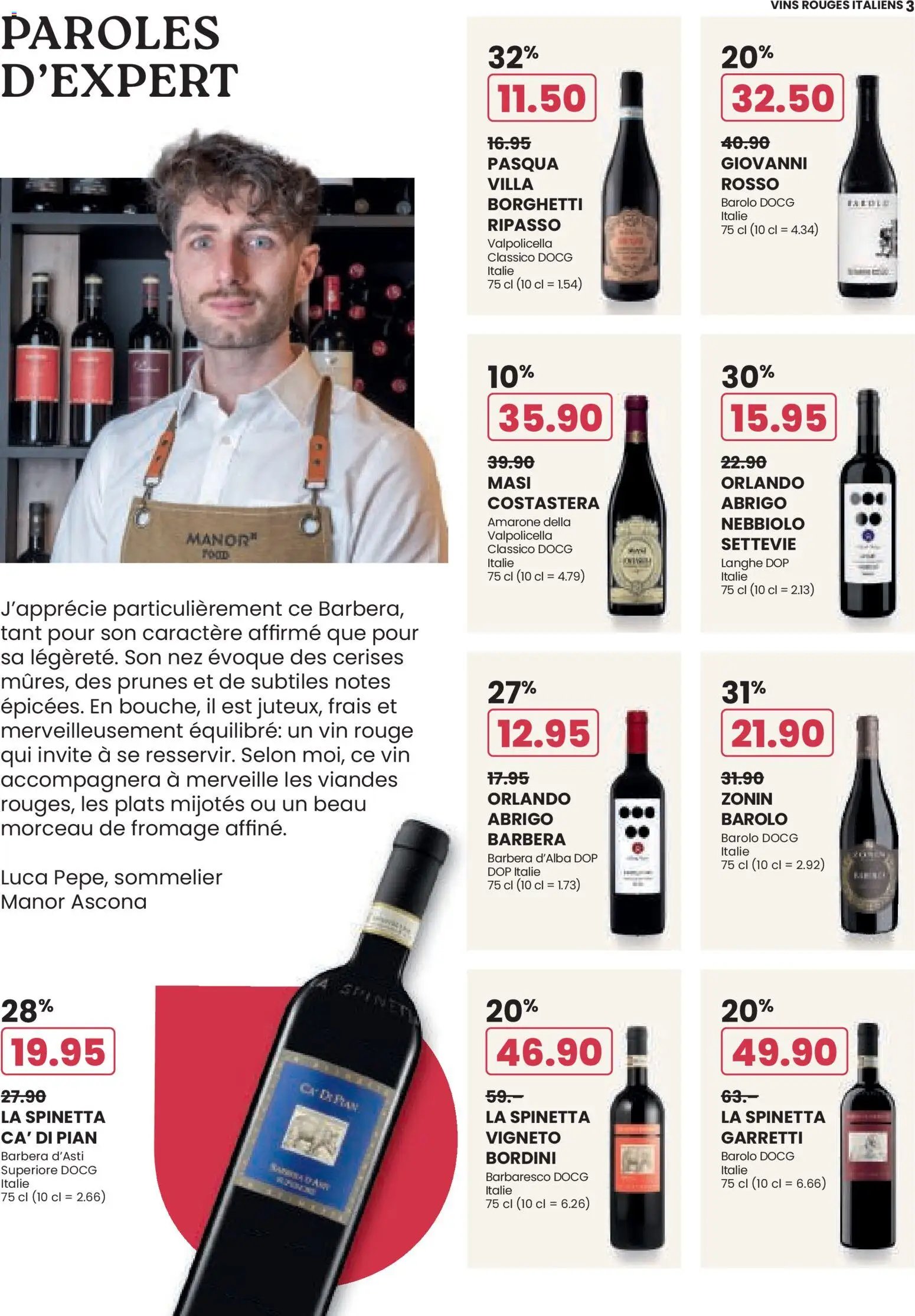 Manor aktionen Wine FR