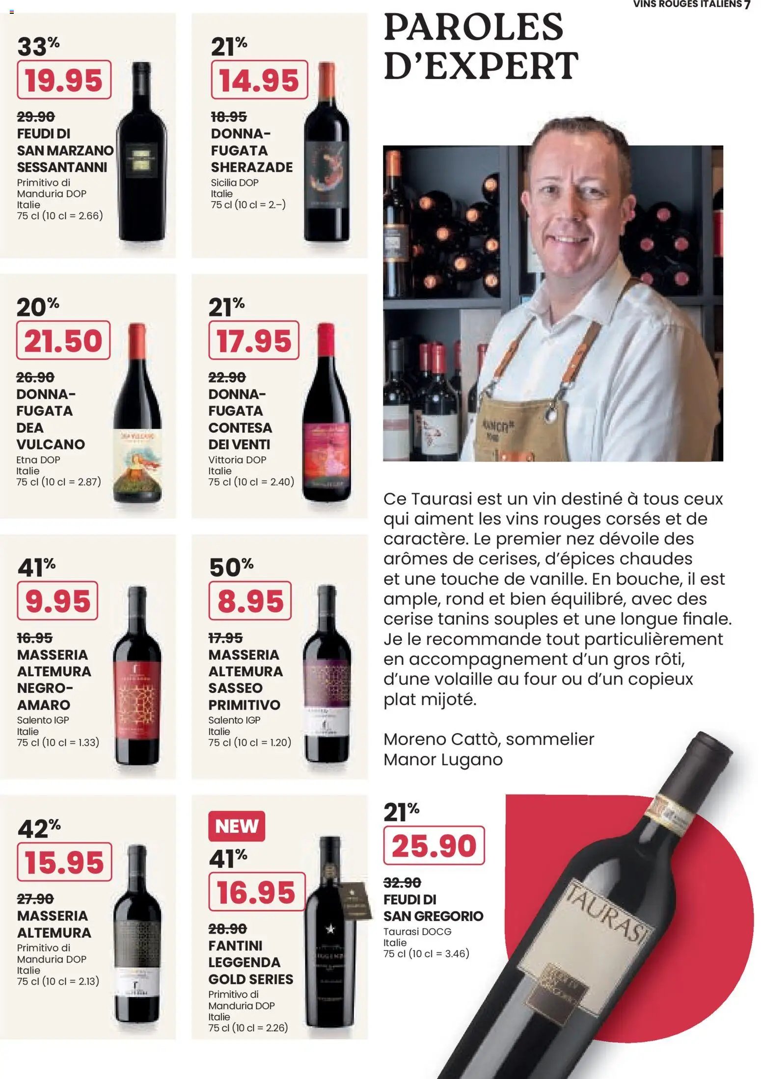 Manor aktionen Wine FR