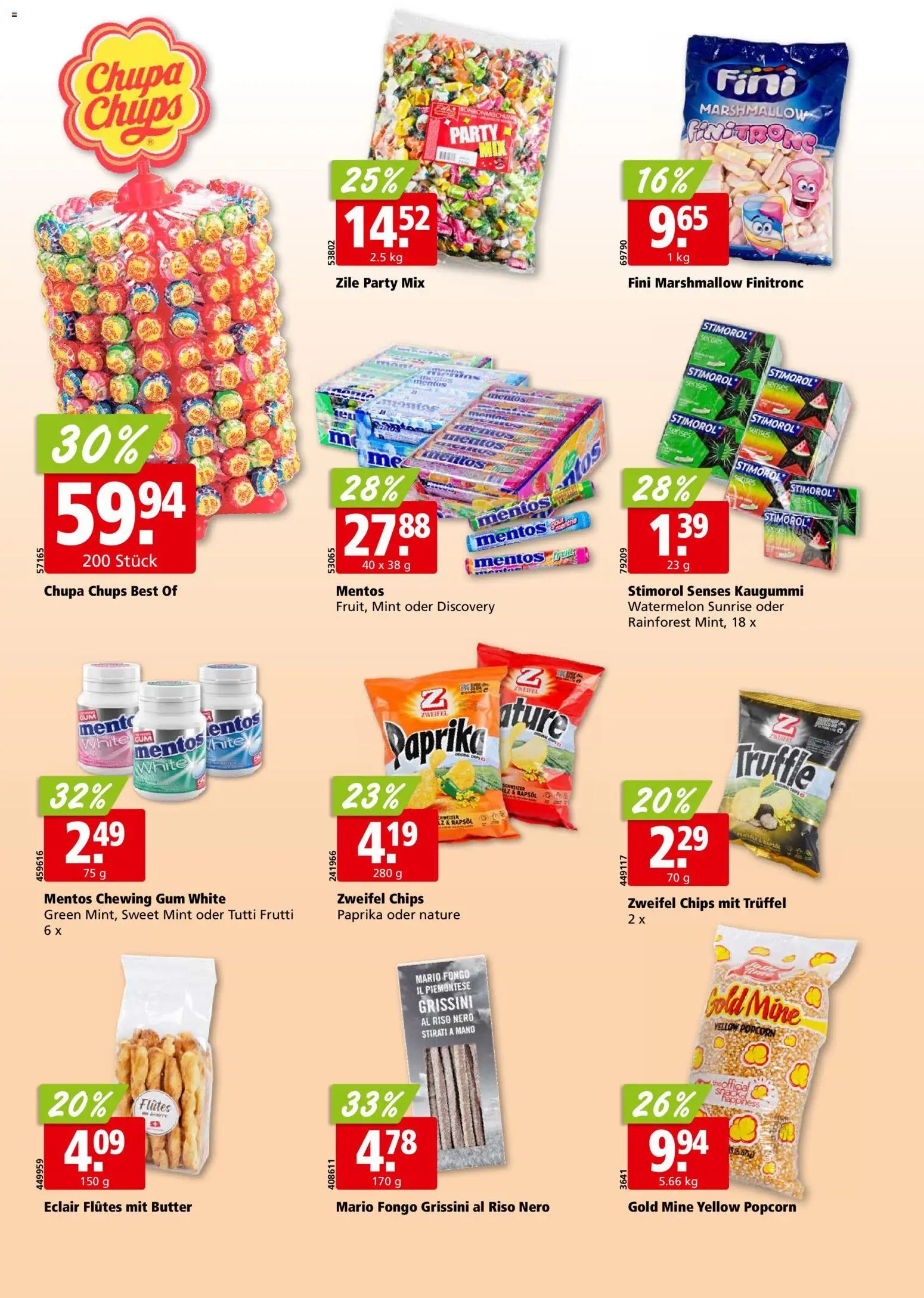 Aligro aktionen Chavannes, Matran, Genf, Sitten