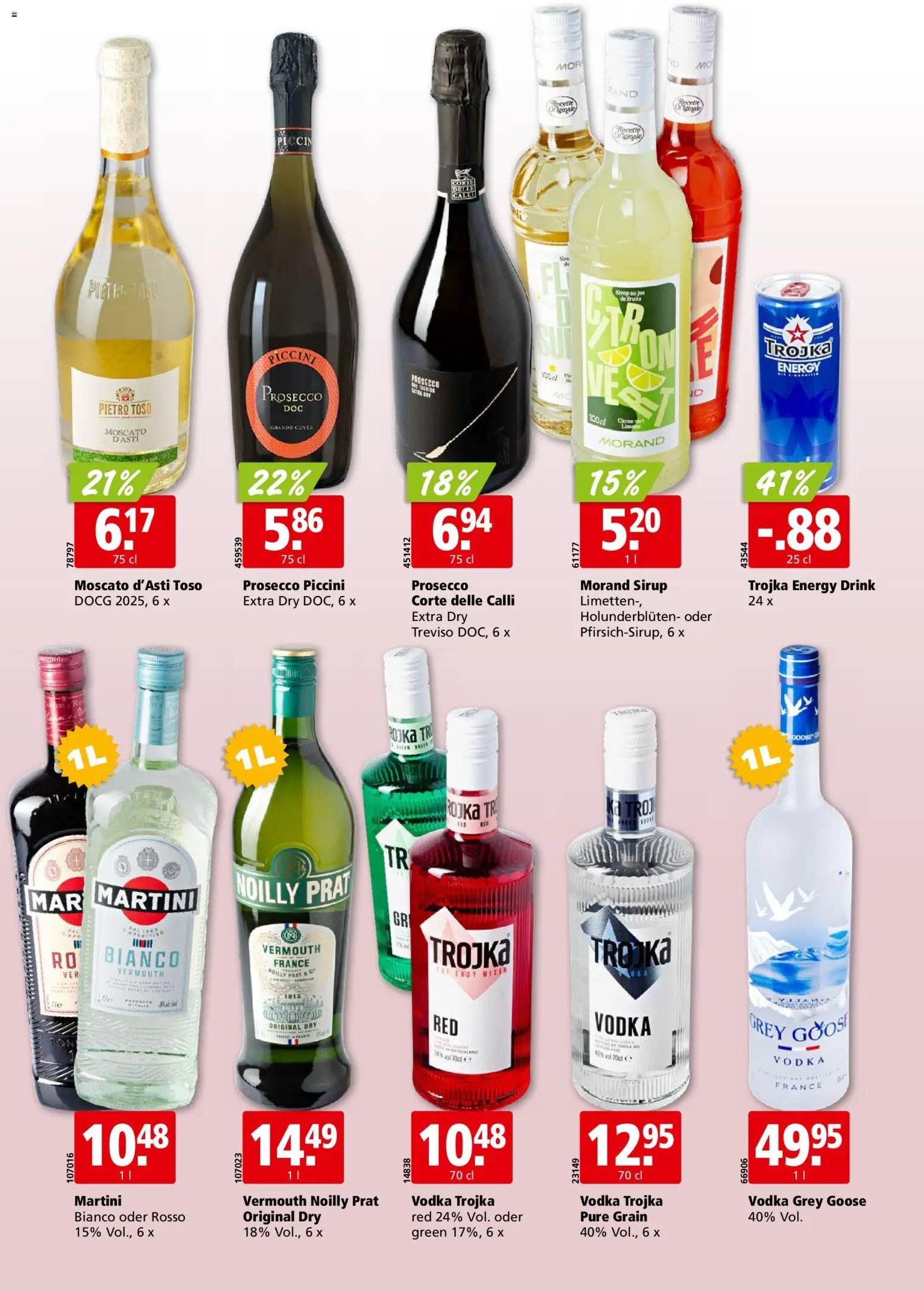 Aligro aktionen Chavannes, Matran, Genf, Sitten