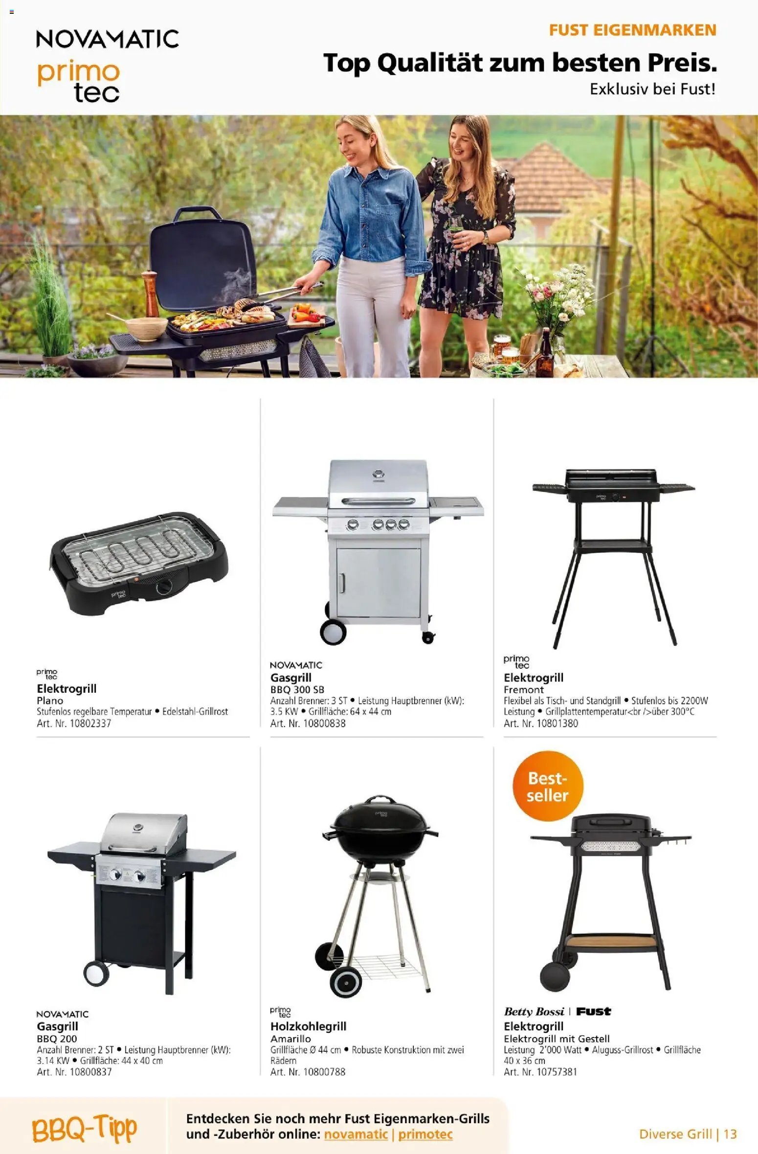 Fust aktionen Grill
