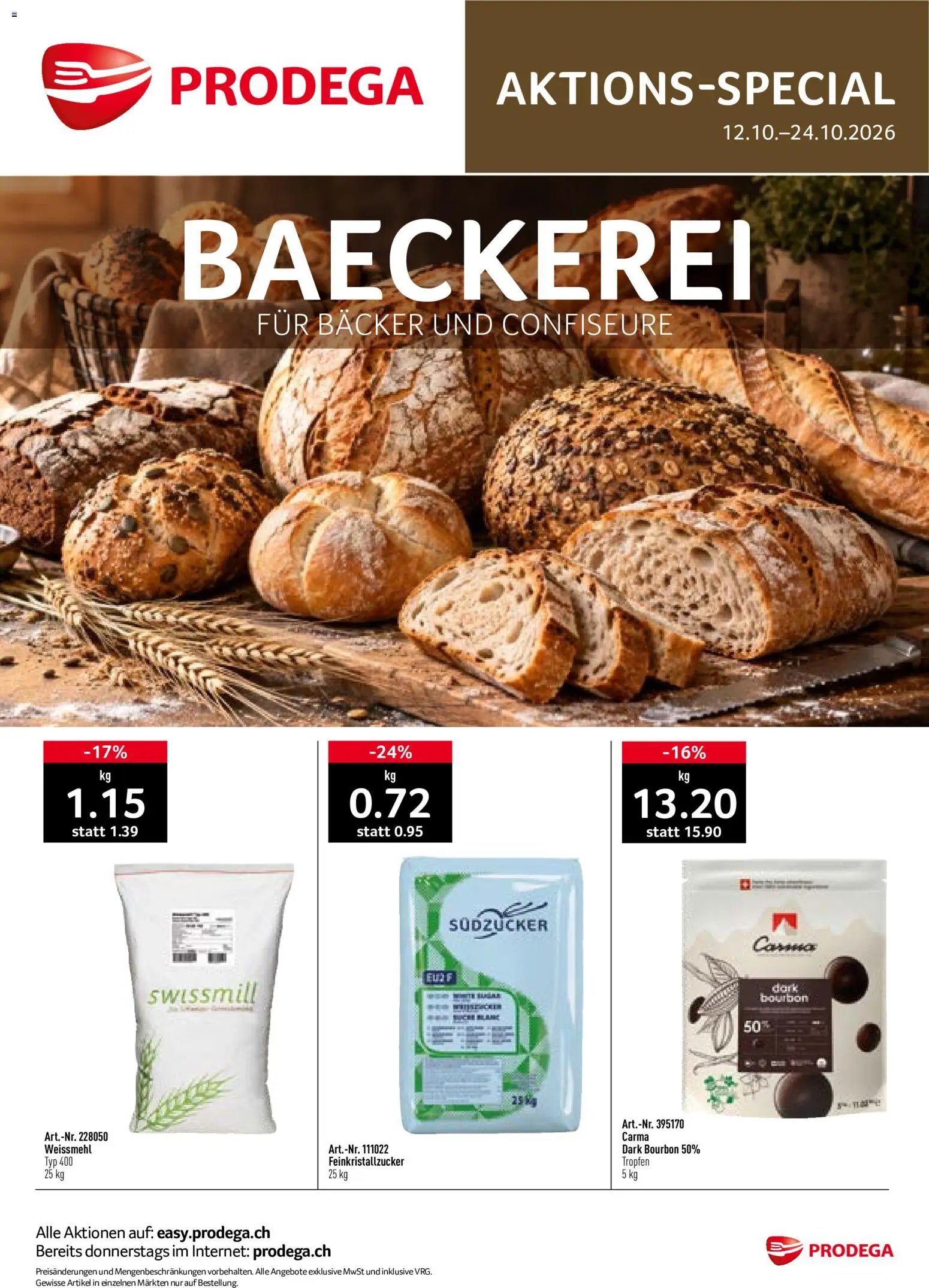 Prodega aktionen Bäckerei