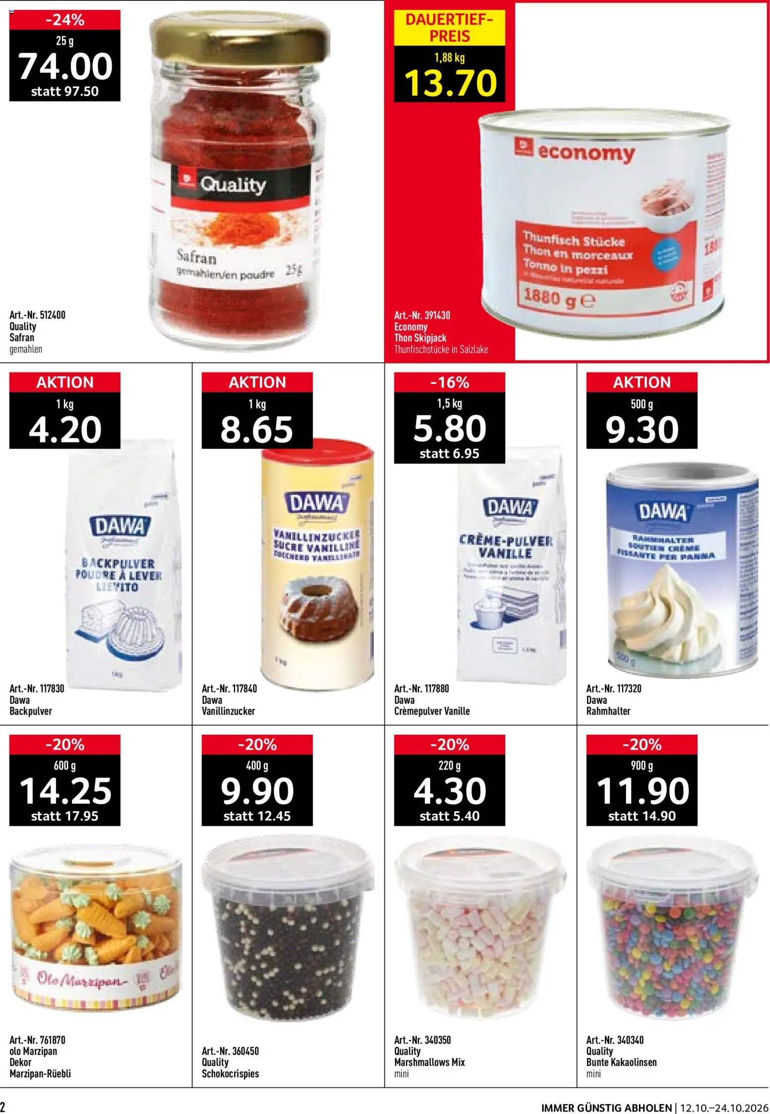 Prodega aktionen Bäckerei