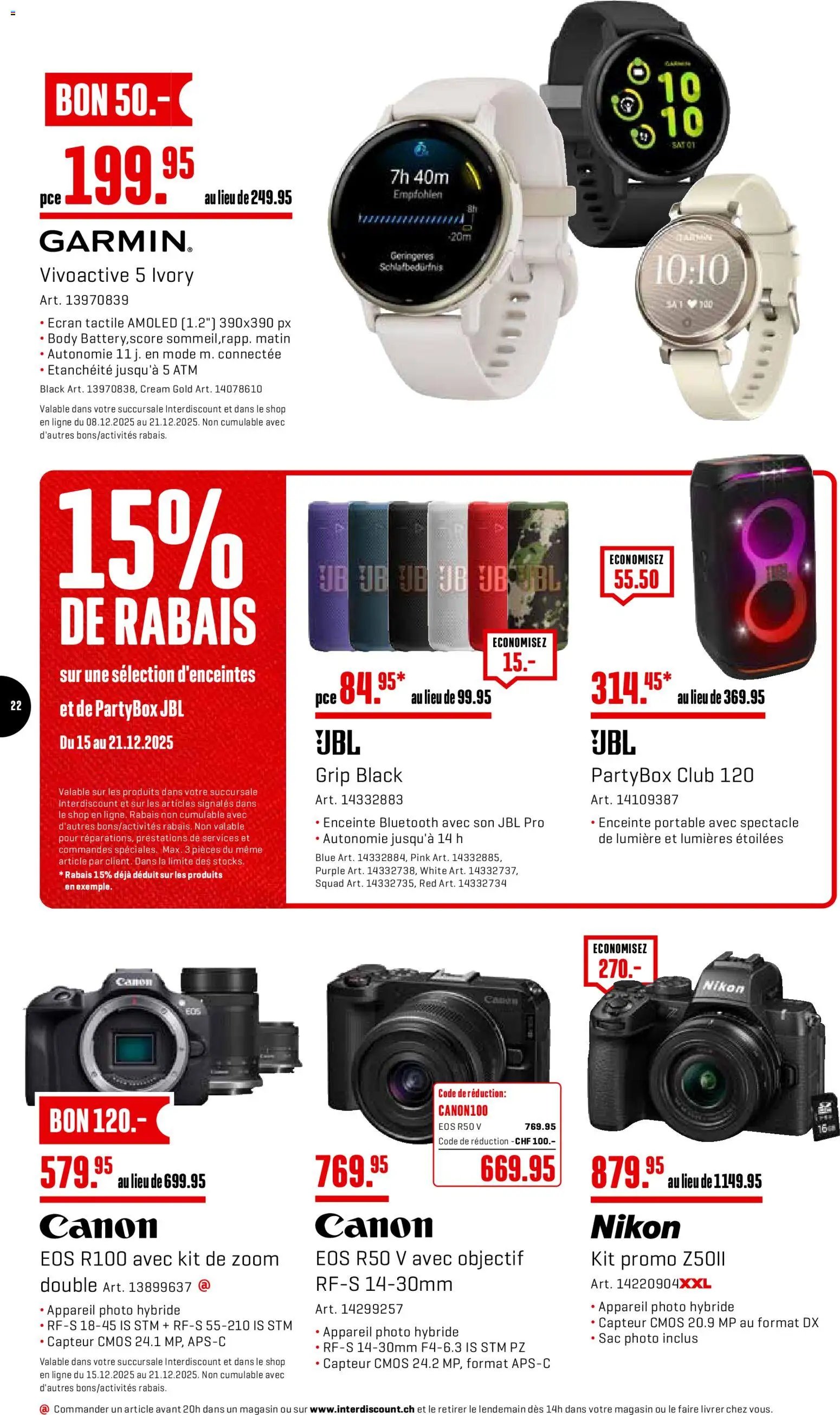 Interdiscount Aktionen Christmas FR (2025-12-15 - 2025-12-21)