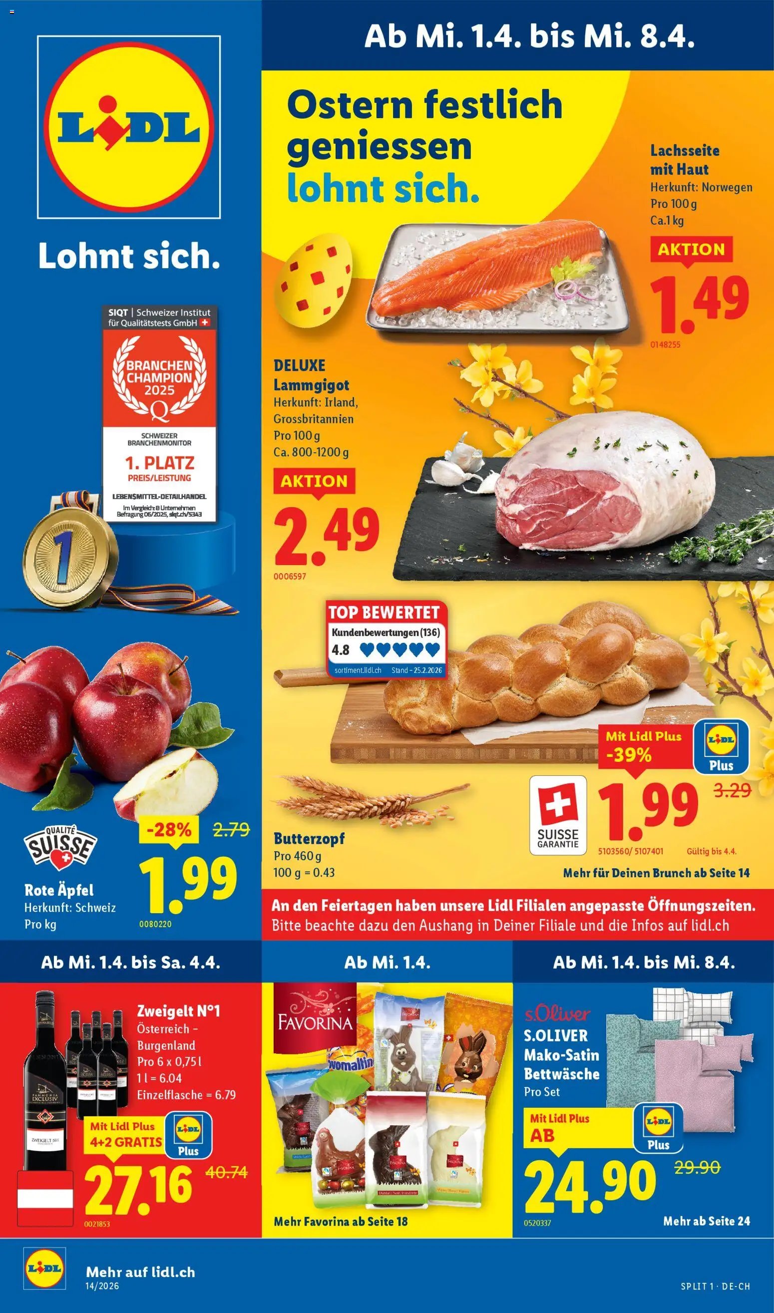 Lidl aktionen (2026-04-01 - 2026-04-08)