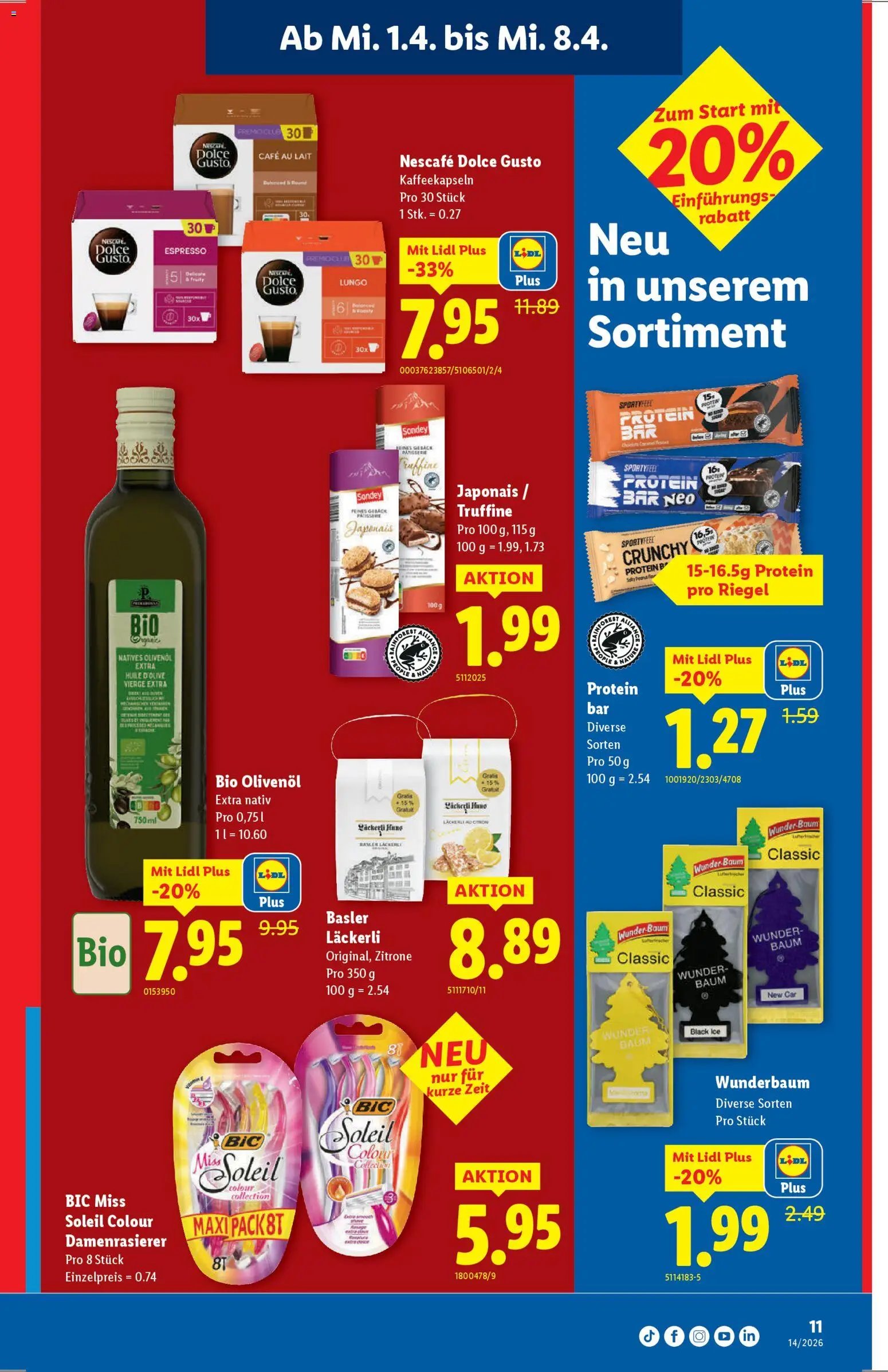 Lidl aktionen (2026-04-01 - 2026-04-08)