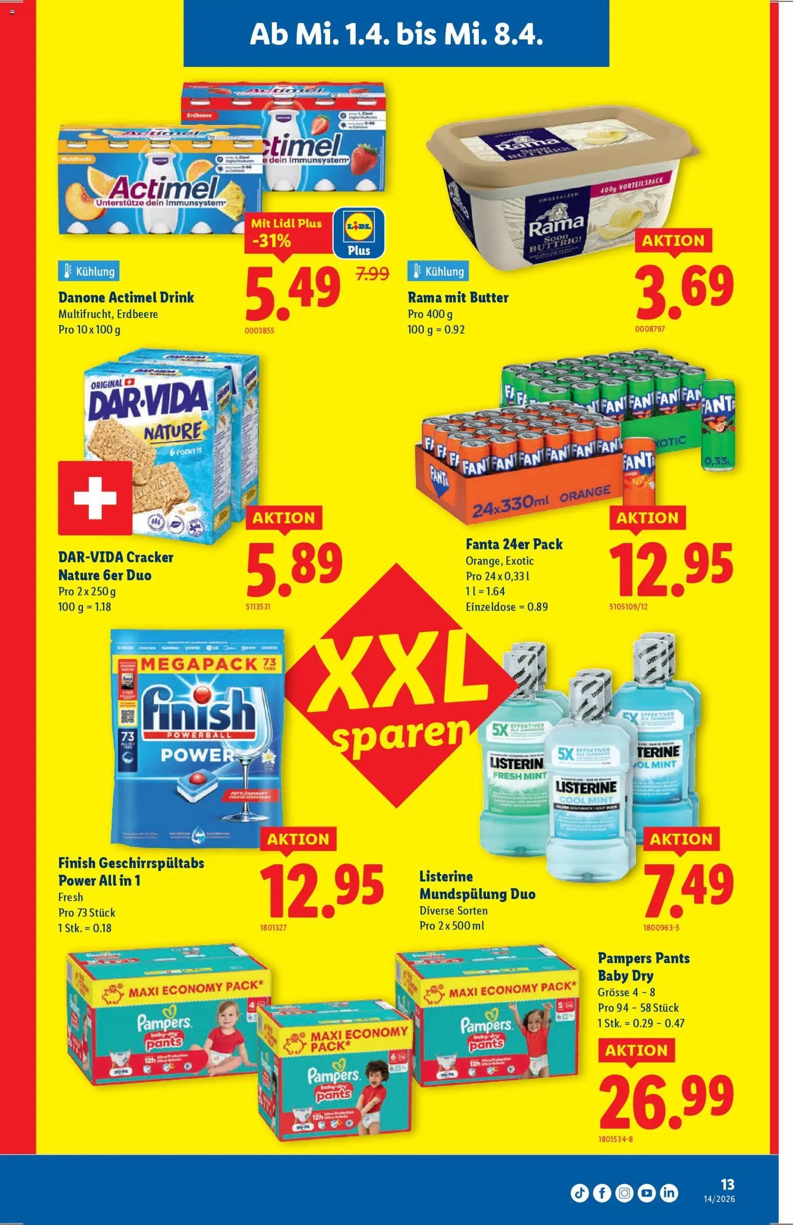 Lidl aktionen (2026-04-01 - 2026-04-08)