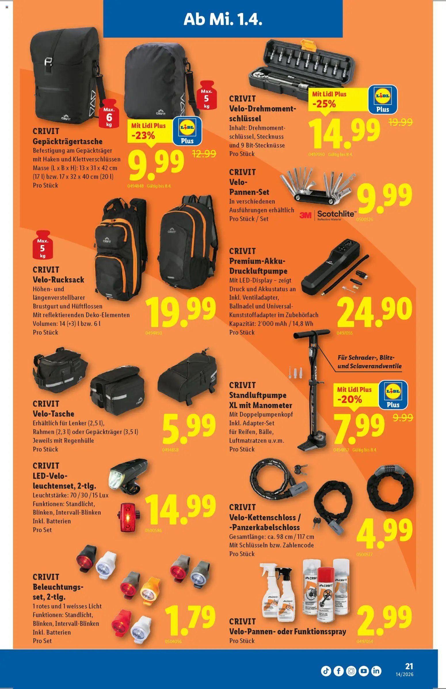 Lidl aktionen (2026-04-01 - 2026-04-08)