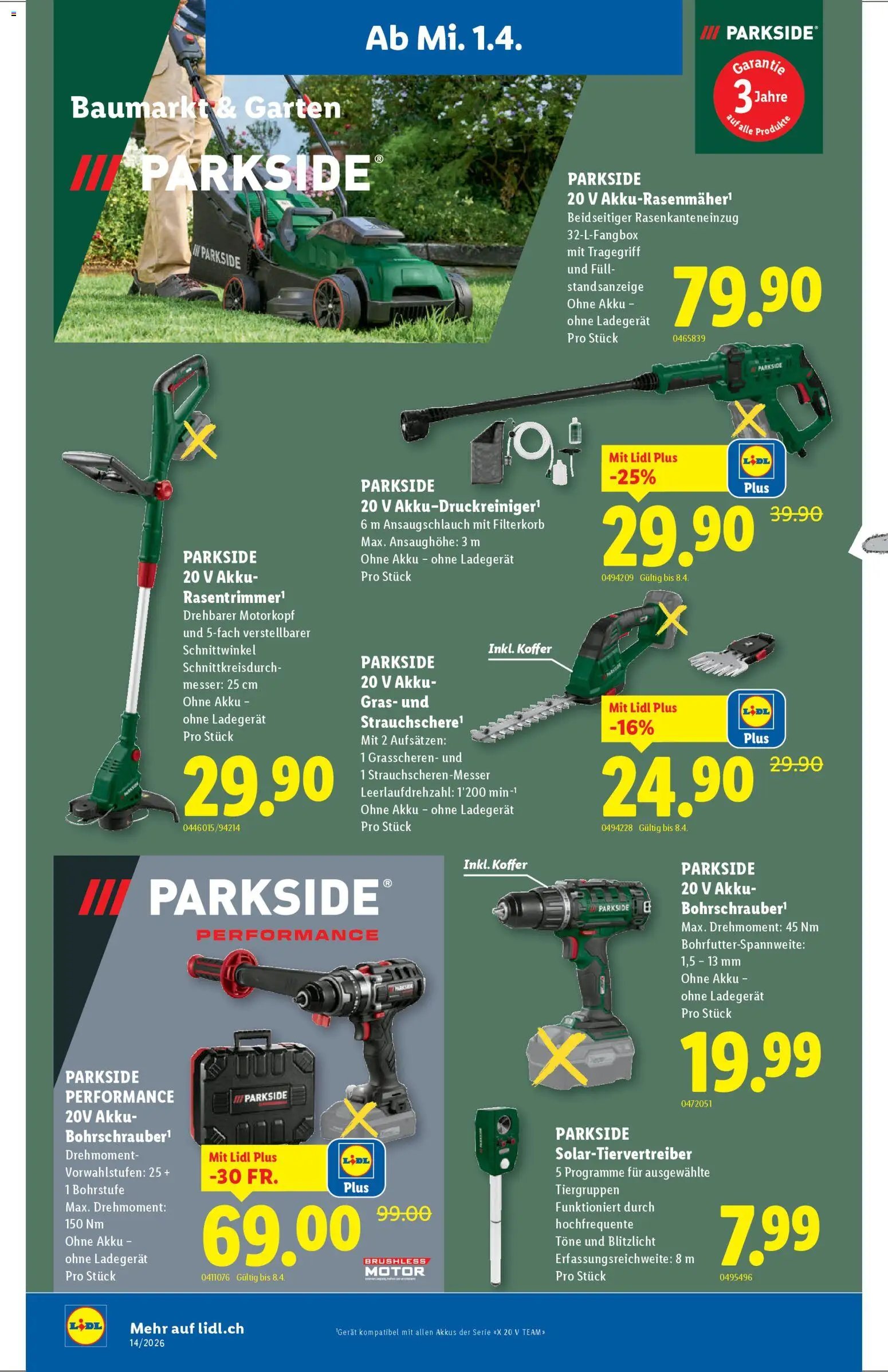 Lidl aktionen (2026-04-01 - 2026-04-08)