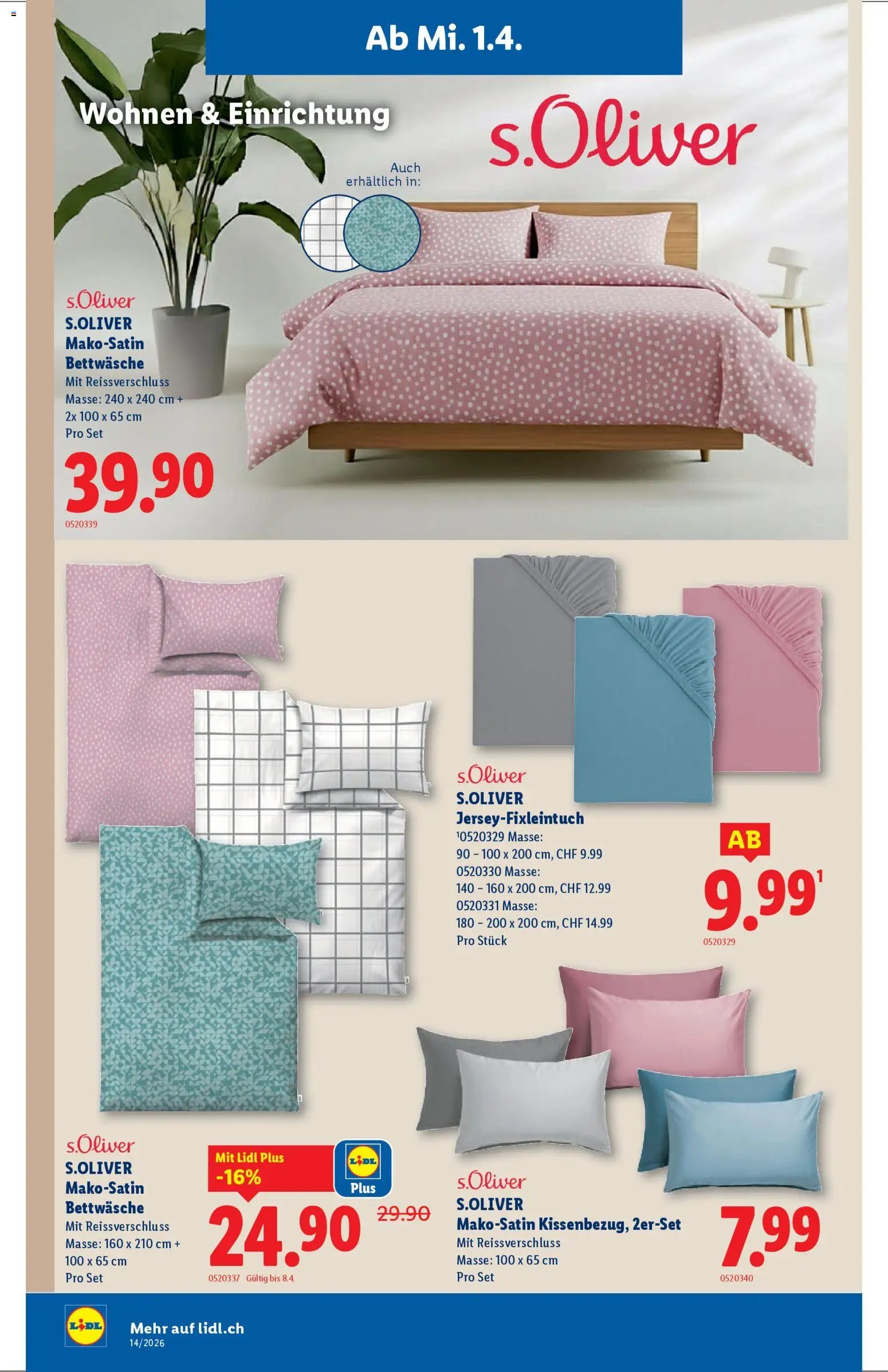 Lidl aktionen (2026-04-01 - 2026-04-08)