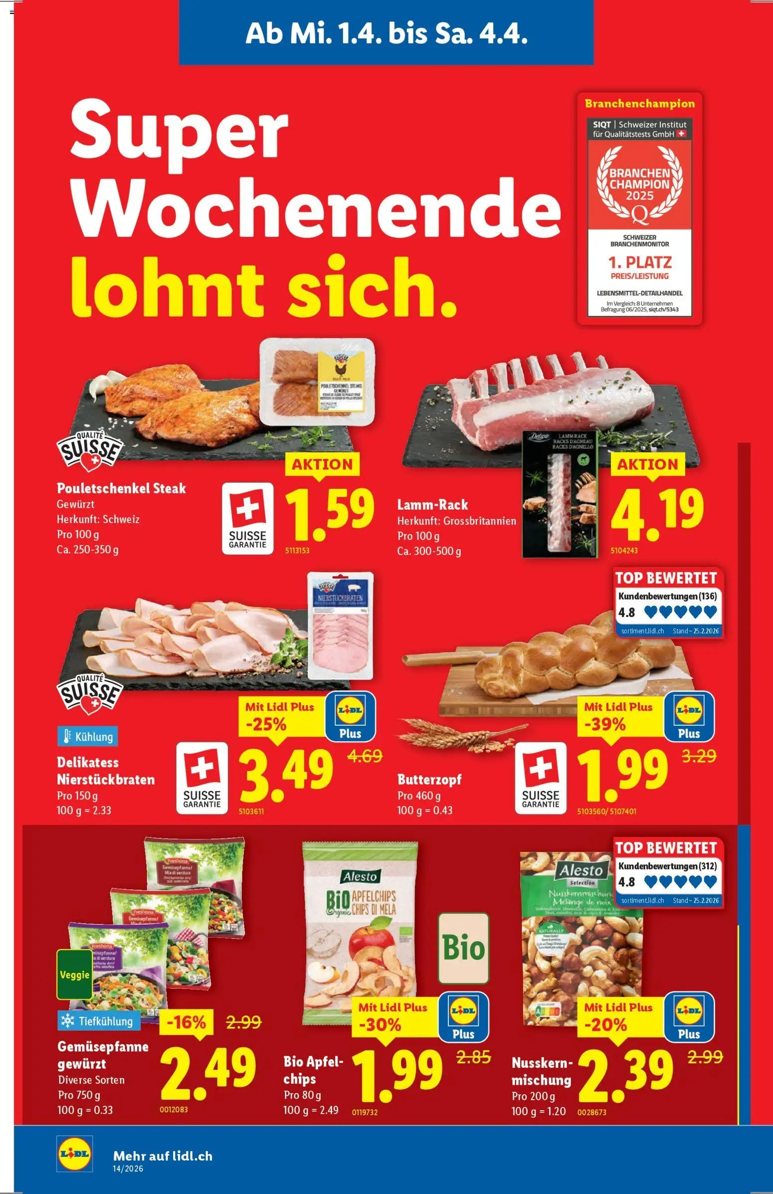 Lidl aktionen (2026-04-01 - 2026-04-08)