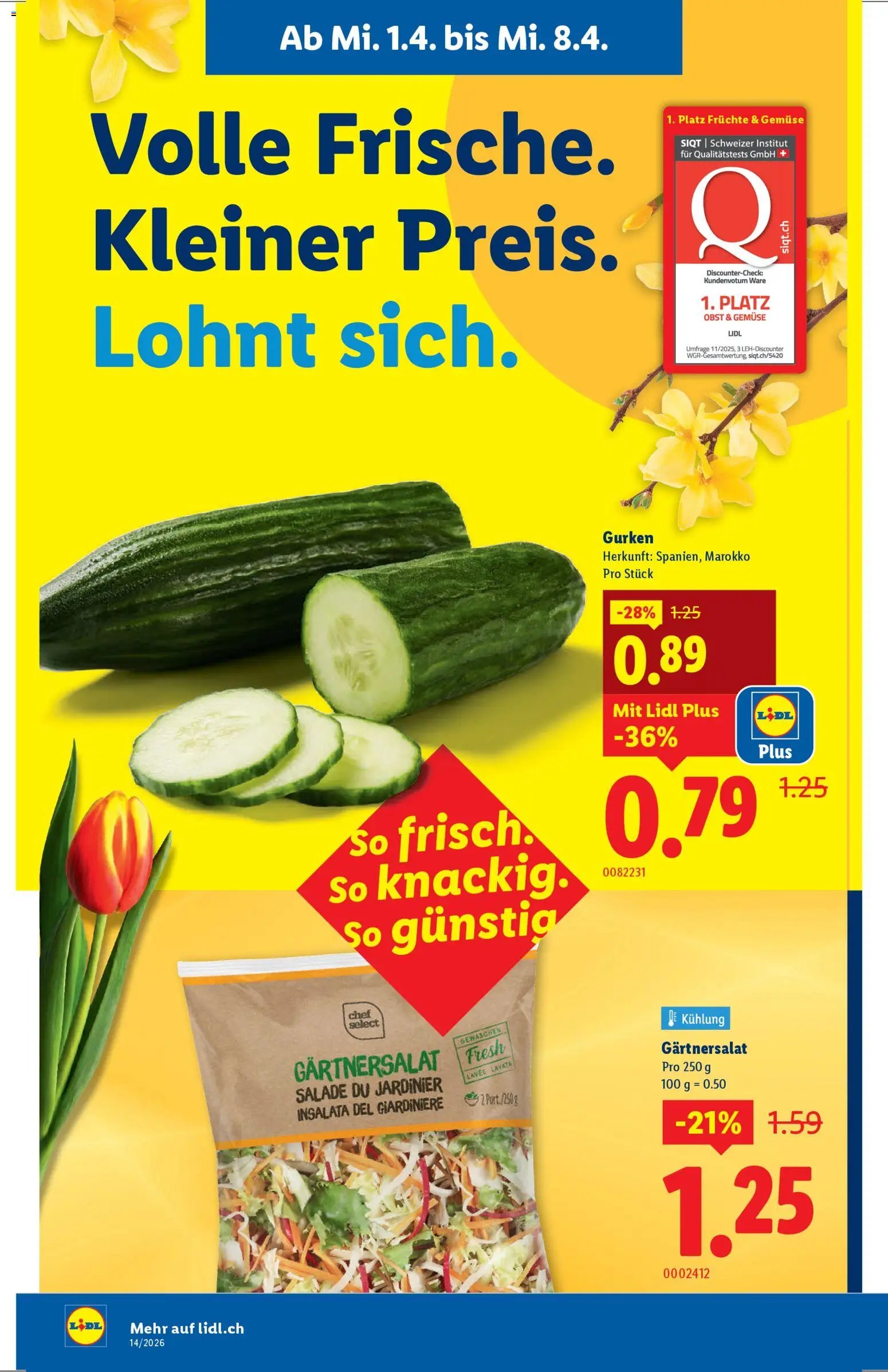Lidl aktionen (2026-04-01 - 2026-04-08)