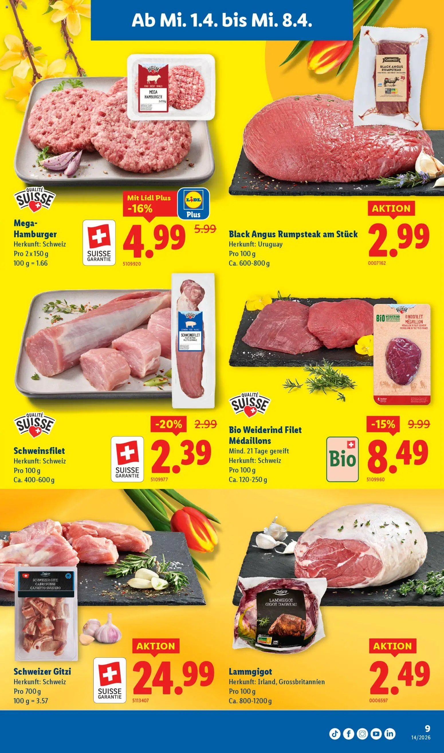 Lidl aktionen (2026-04-01 - 2026-04-08)