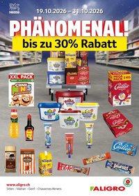 Aligro aktionen Nestlé Chavannes, Matran, Genf, Sitten