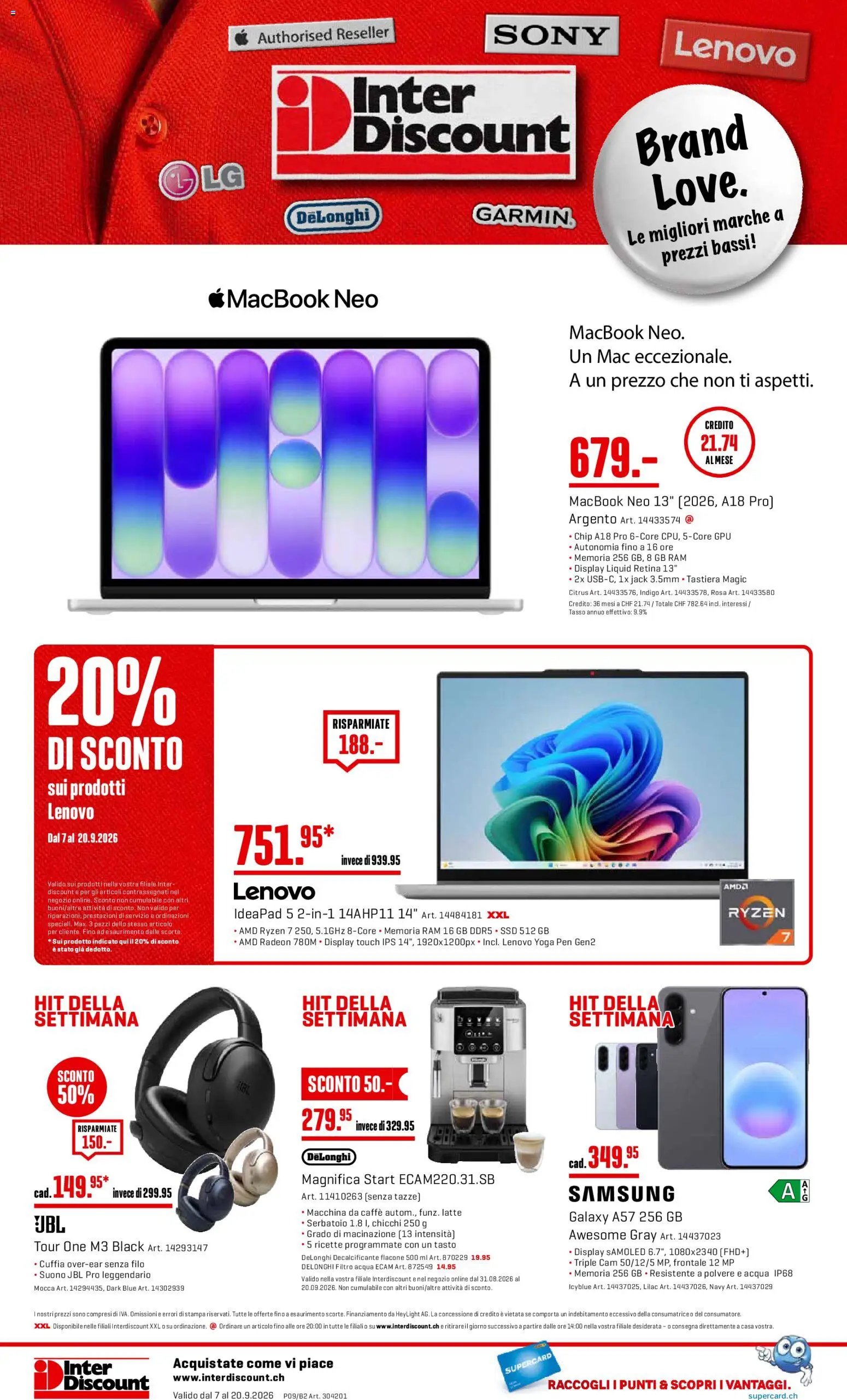 Interdiscount aktionen Offerti