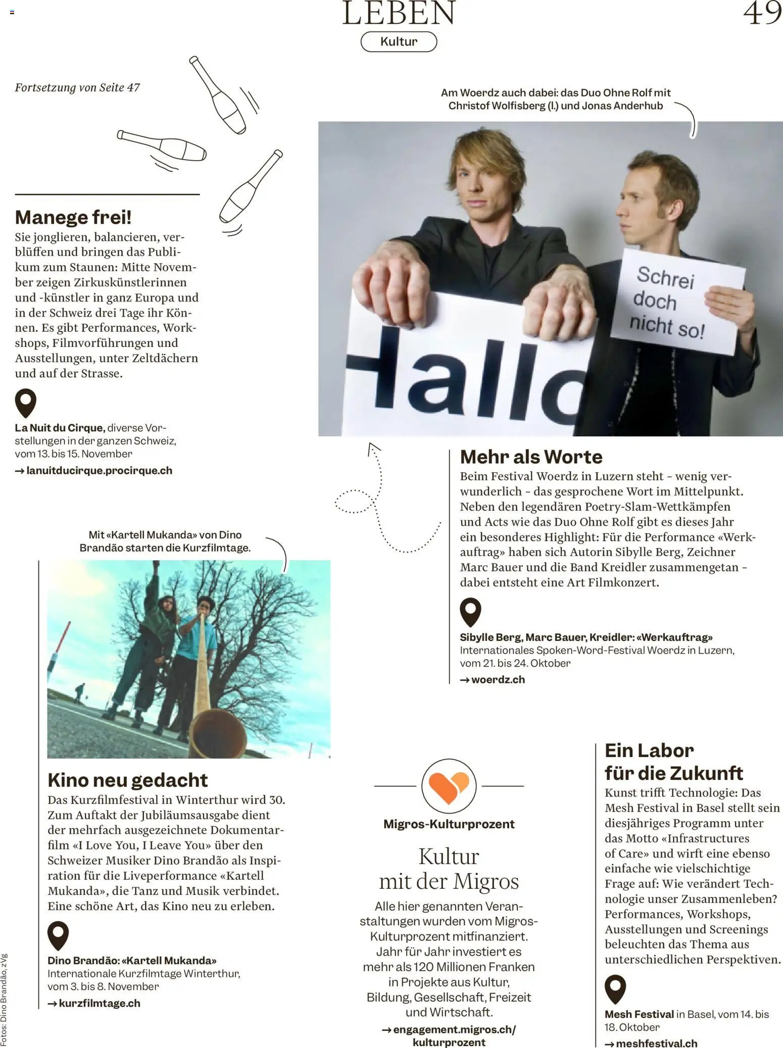Migros aktionen Magazine