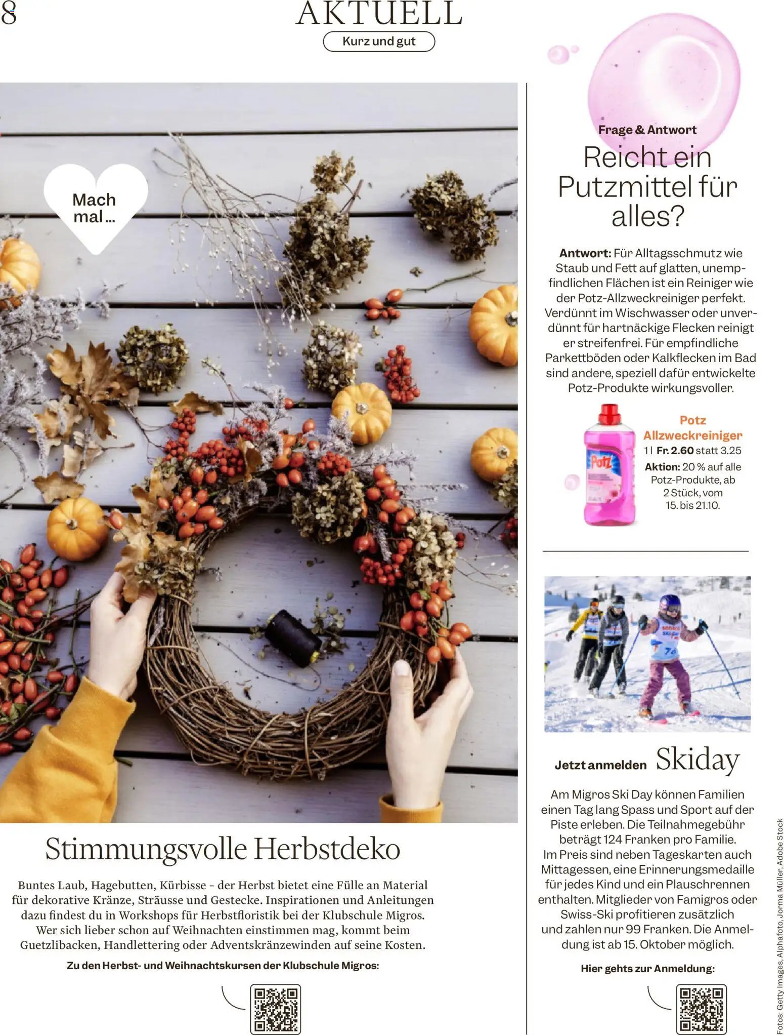 Migros aktionen Magazine