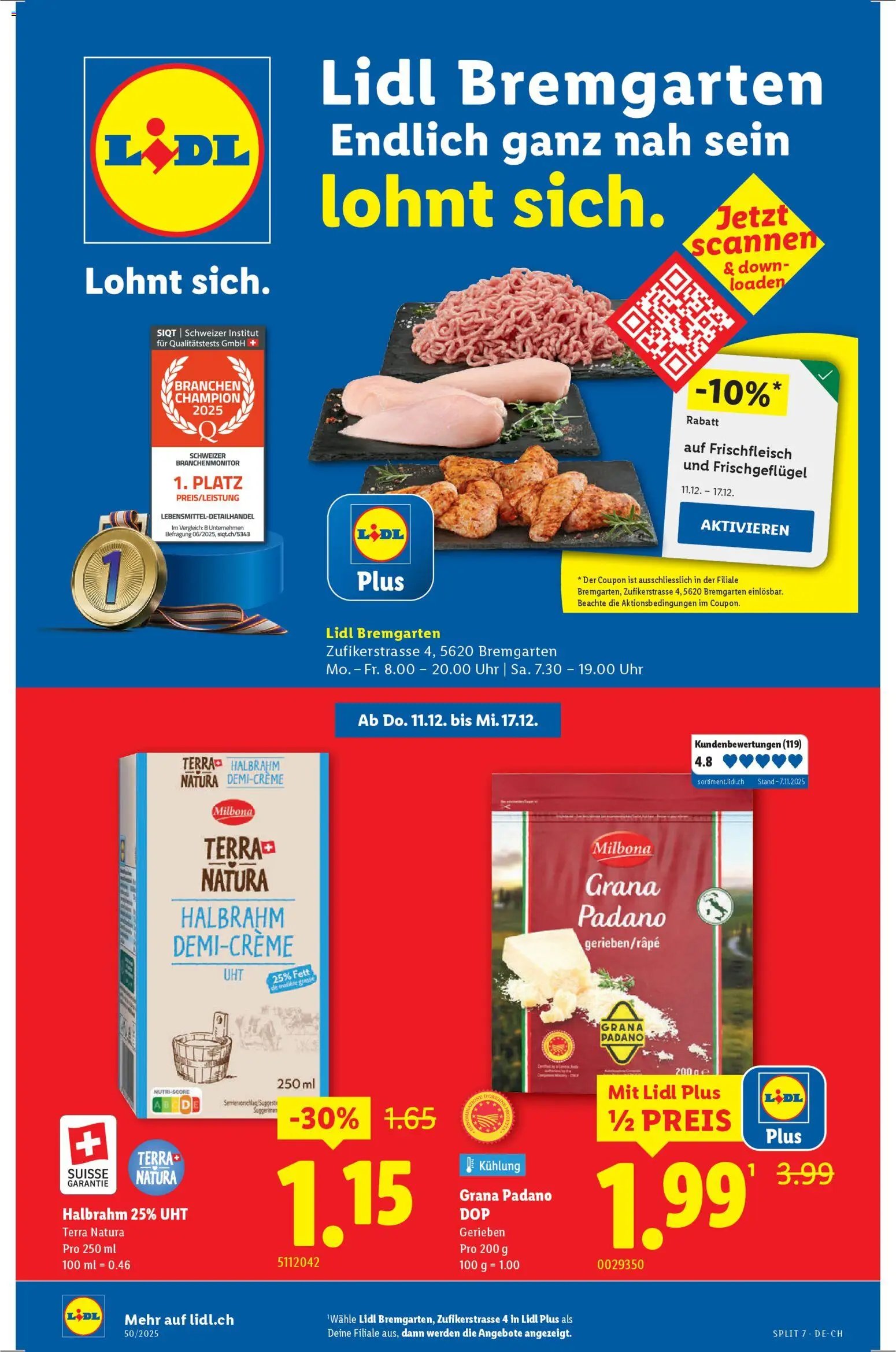 Lidl Aktionen Neueröffnung Bremgarten (2025-12-11 - 2025-12-17)