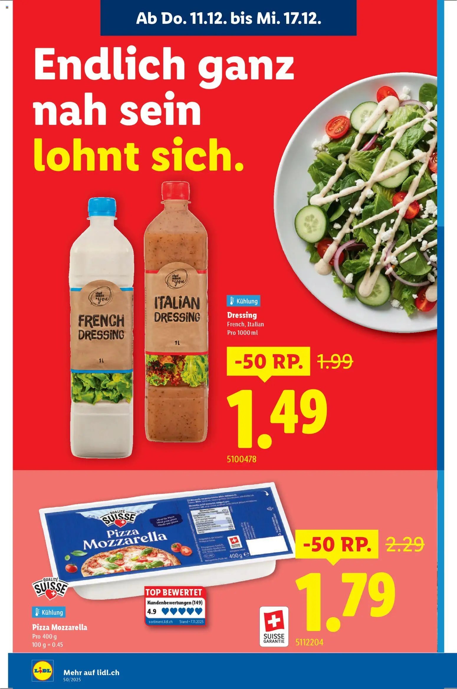Lidl Aktionen Neueröffnung Bremgarten (2025-12-11 - 2025-12-17)